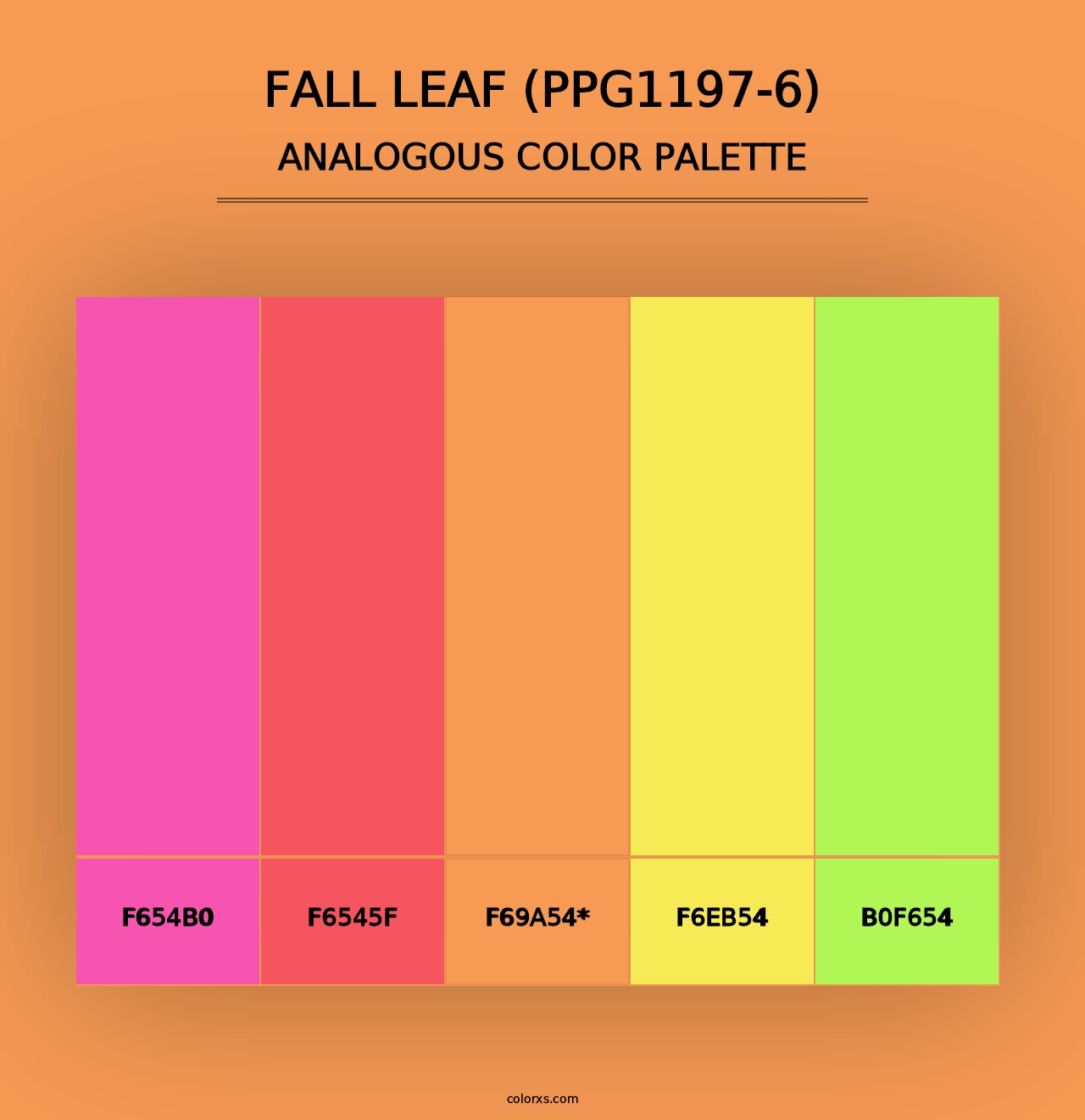 Fall Leaf (PPG1197-6) - Analogous Color Palette