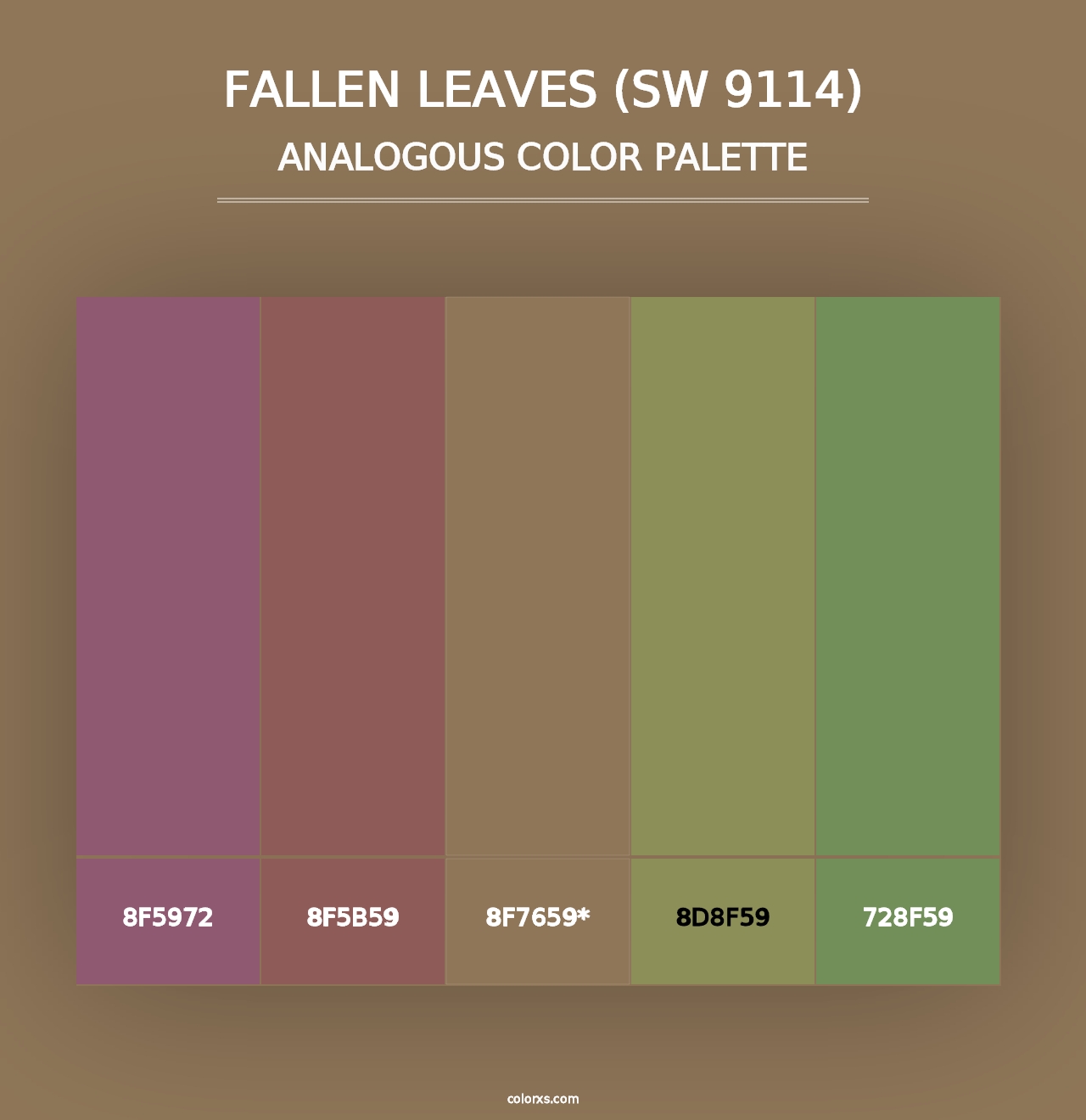 Fallen Leaves (SW 9114) - Analogous Color Palette