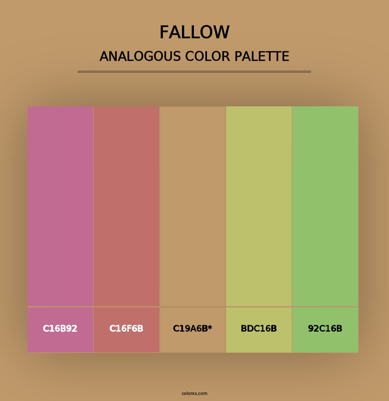 Fallow - Analogous Color Palette