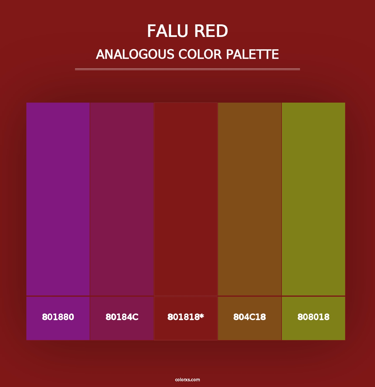 Falu red - Analogous Color Palette