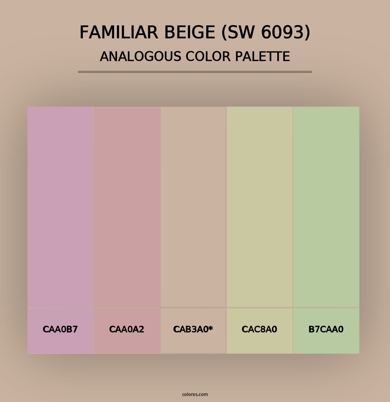 Familiar Beige (SW 6093) - Analogous Color Palette