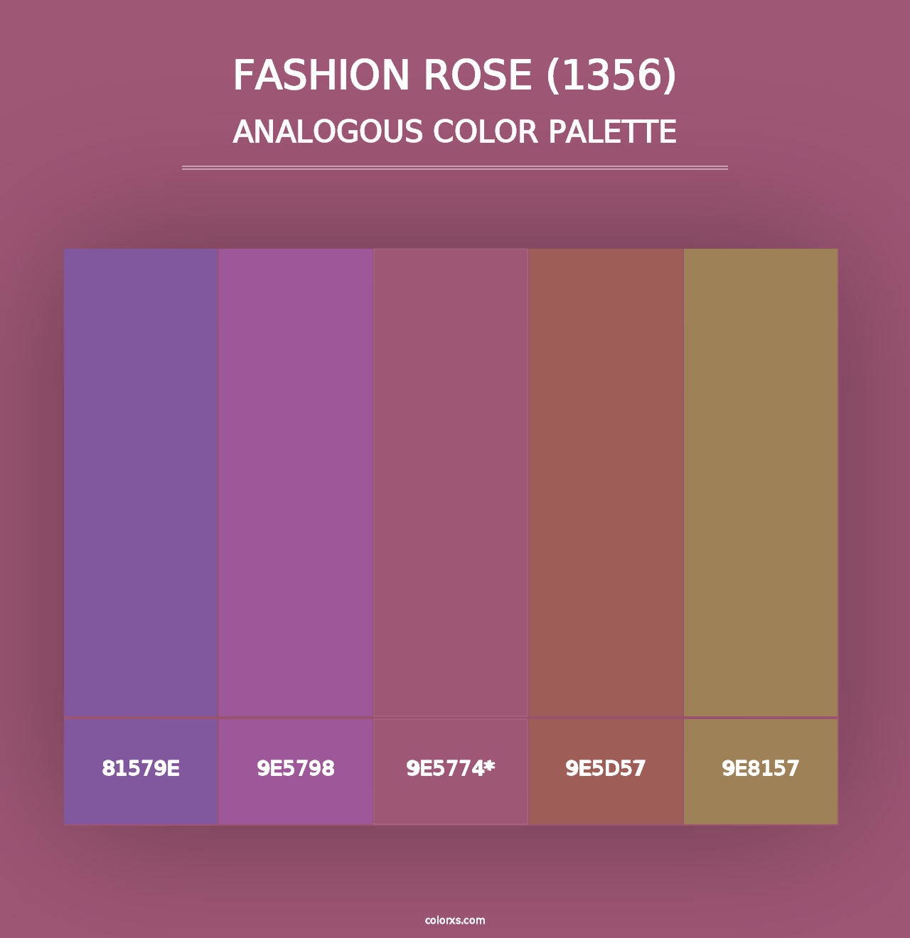 Fashion Rose (1356) - Analogous Color Palette