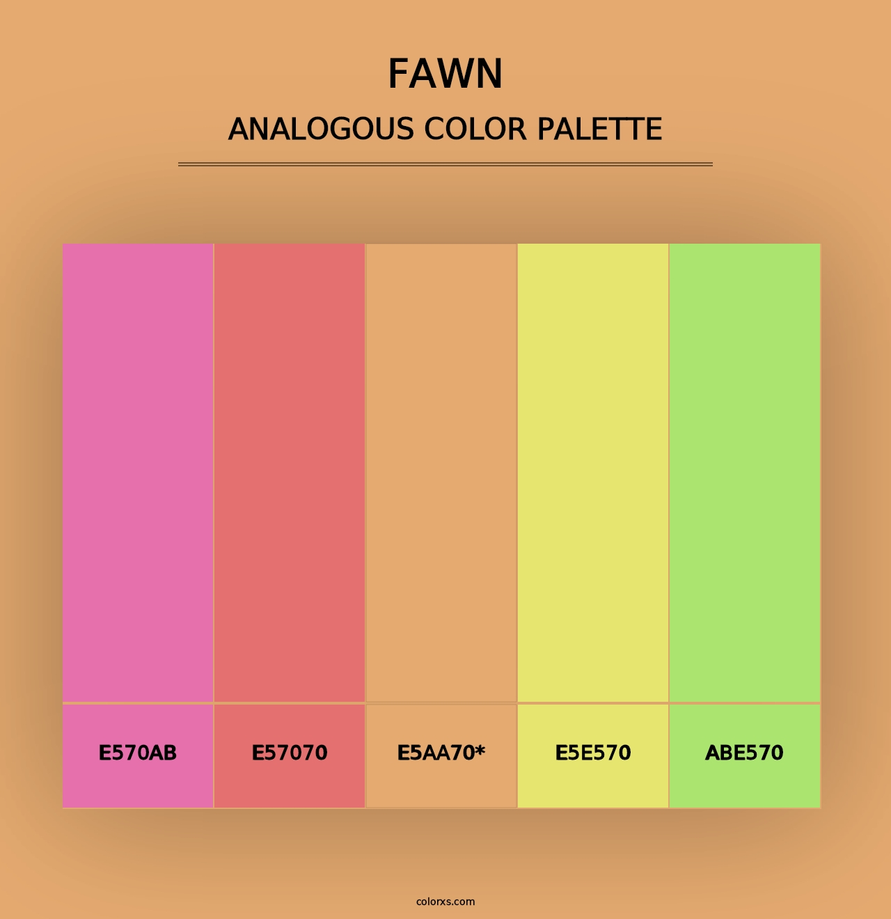 Fawn - Analogous Color Palette