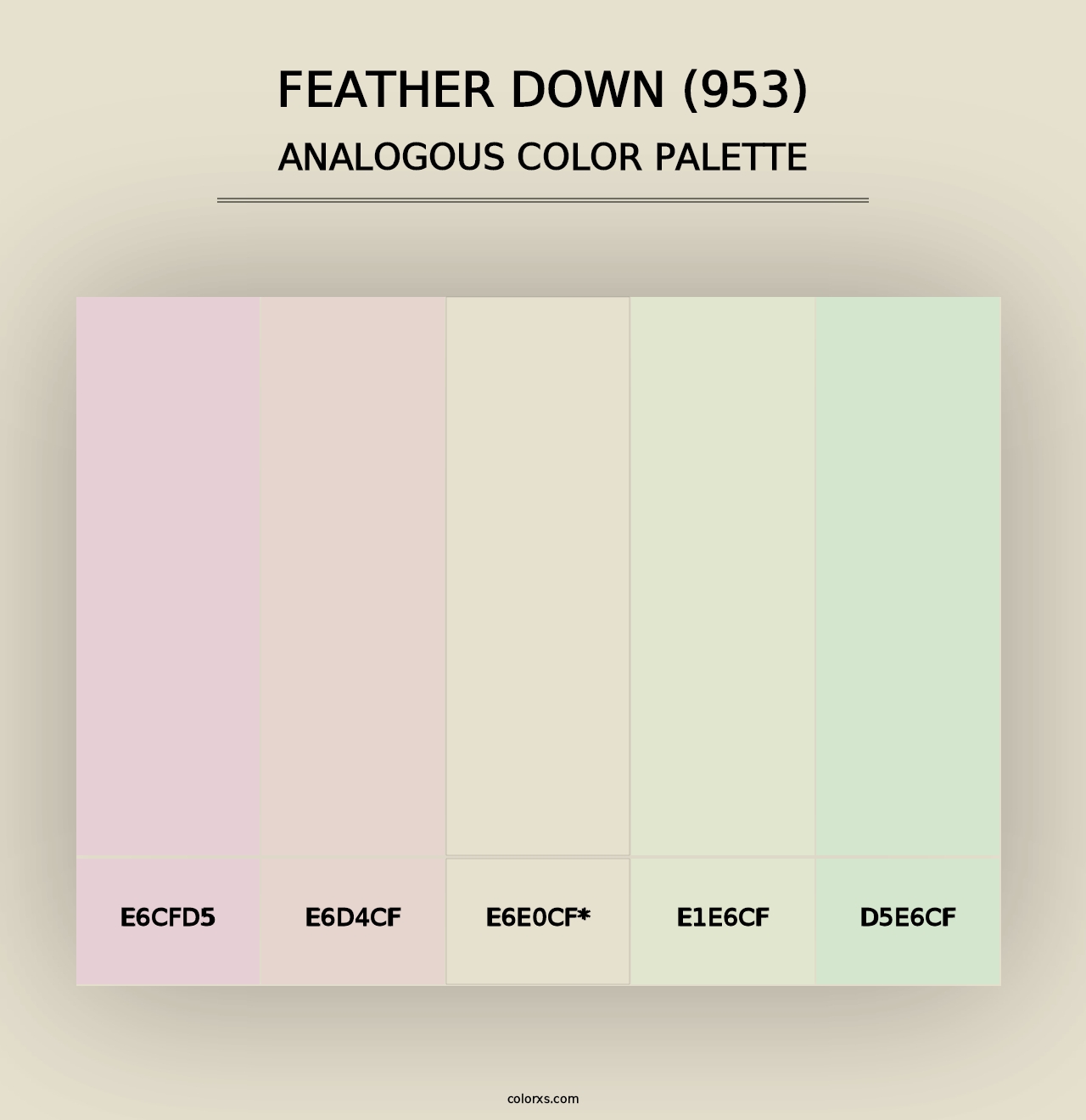 Feather Down (953) - Analogous Color Palette