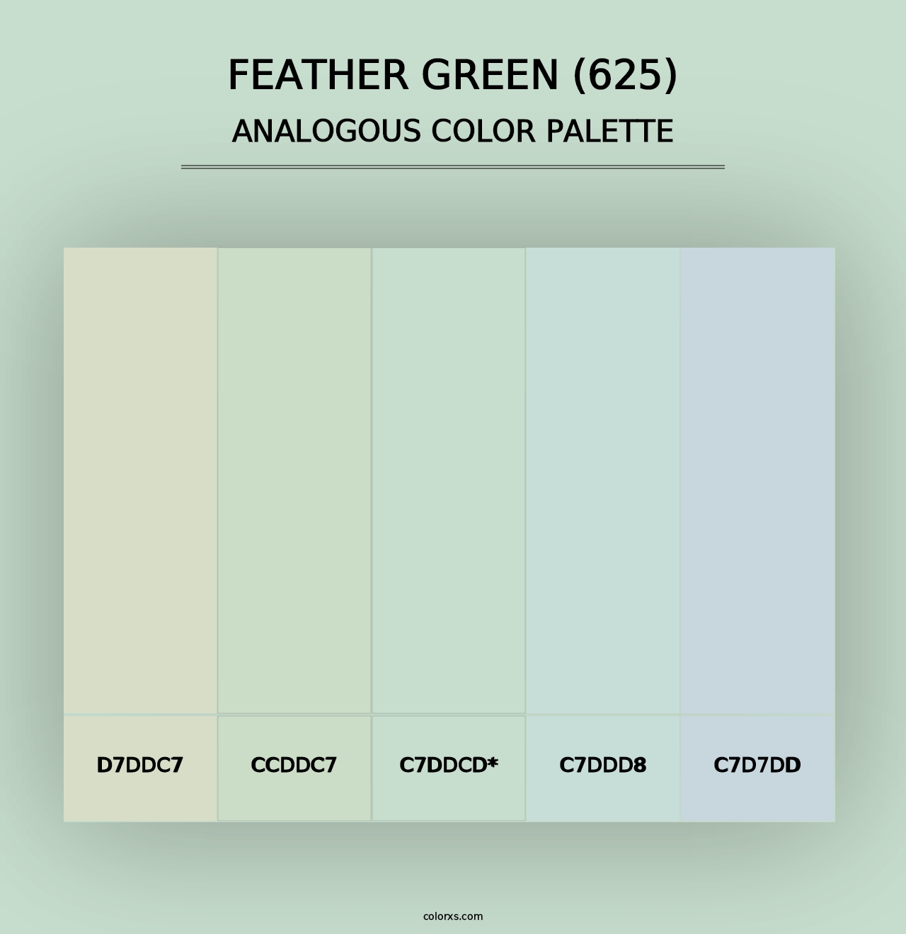 Feather Green (625) - Analogous Color Palette