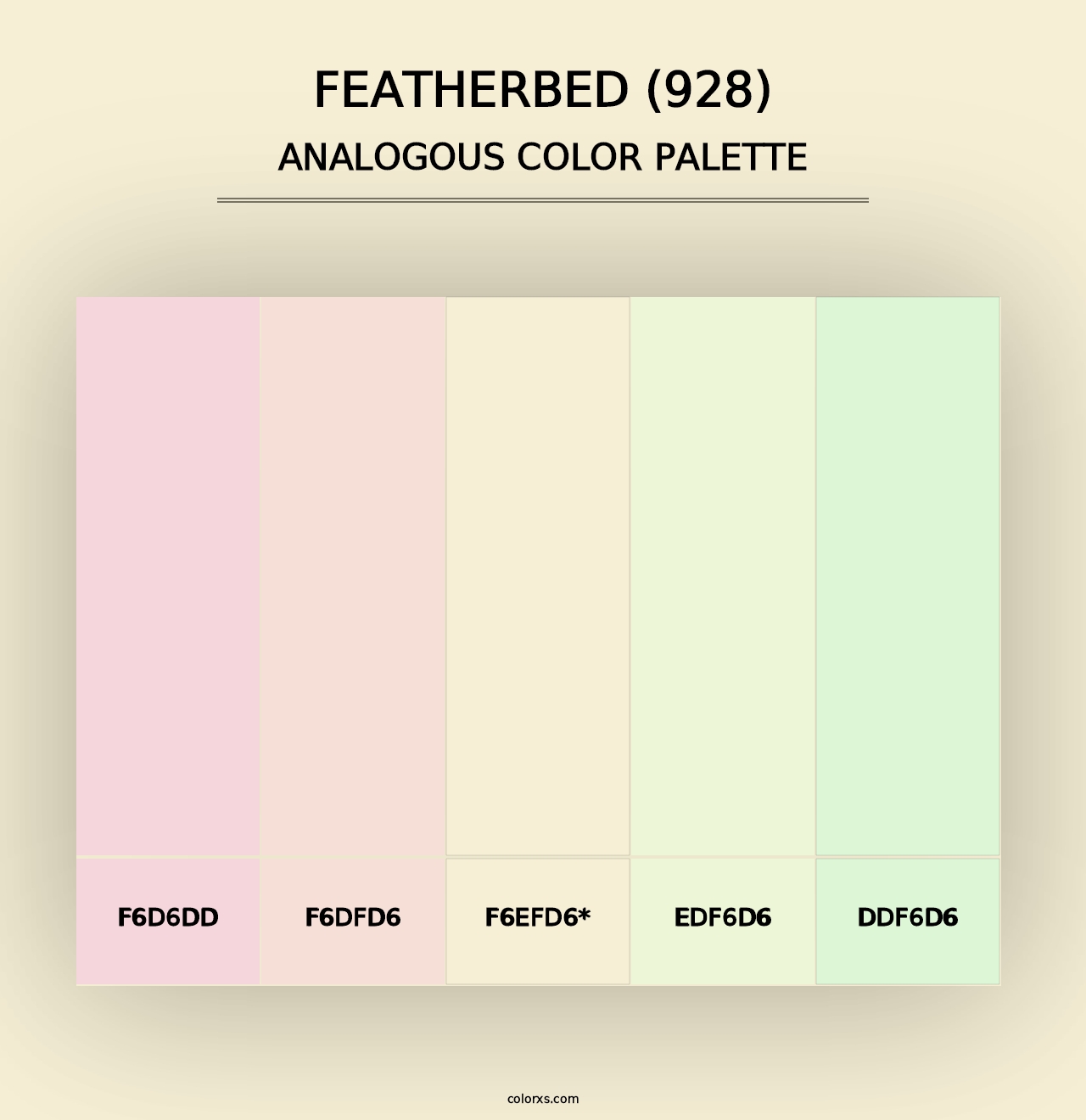 Featherbed (928) - Analogous Color Palette