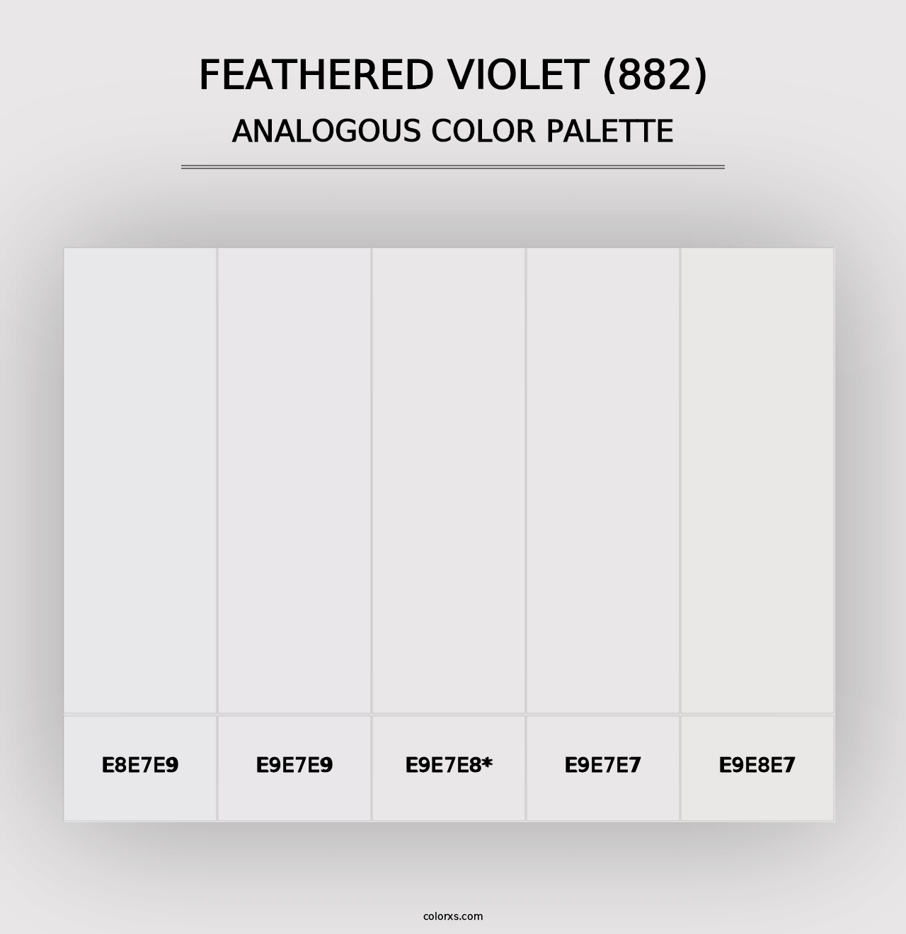 Feathered Violet (882) - Analogous Color Palette