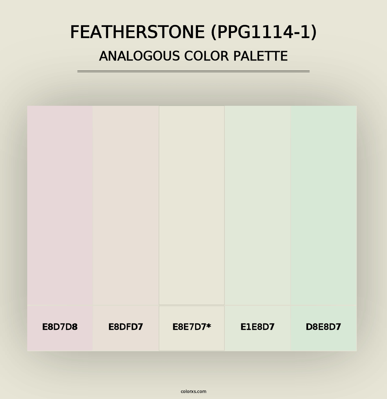 Featherstone (PPG1114-1) - Analogous Color Palette