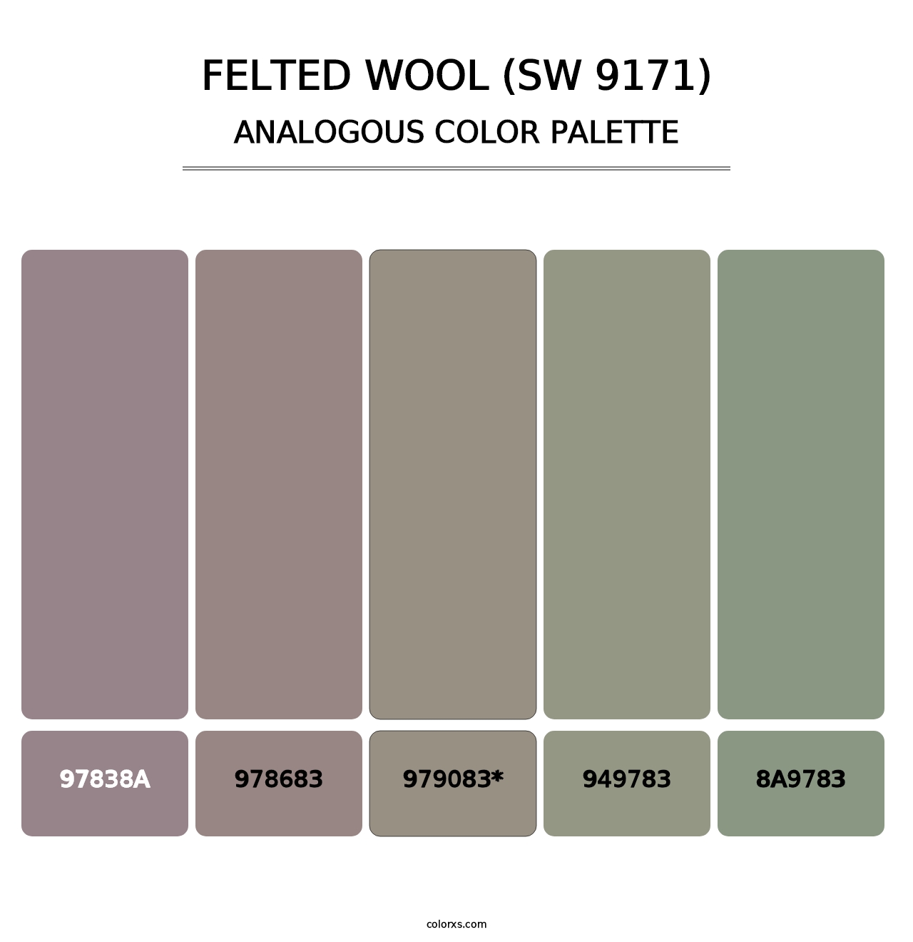 Felted Wool (SW 9171) - Analogous Color Palette