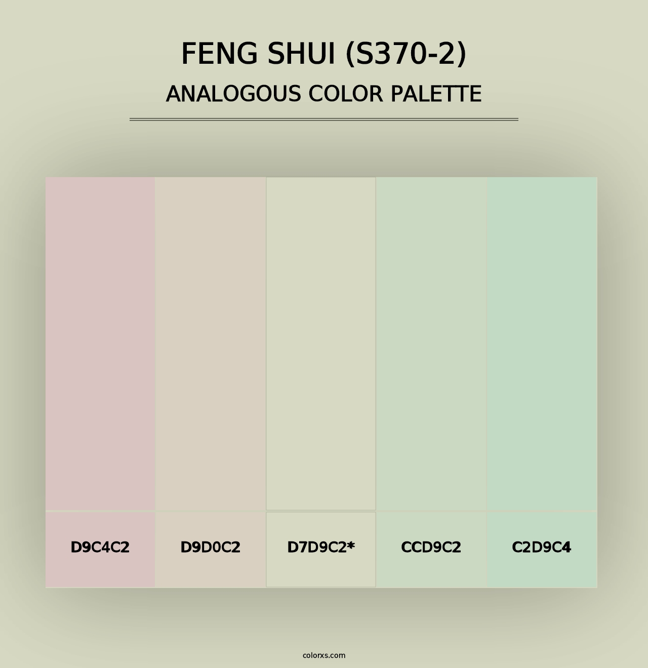 Feng Shui (S370-2) - Analogous Color Palette