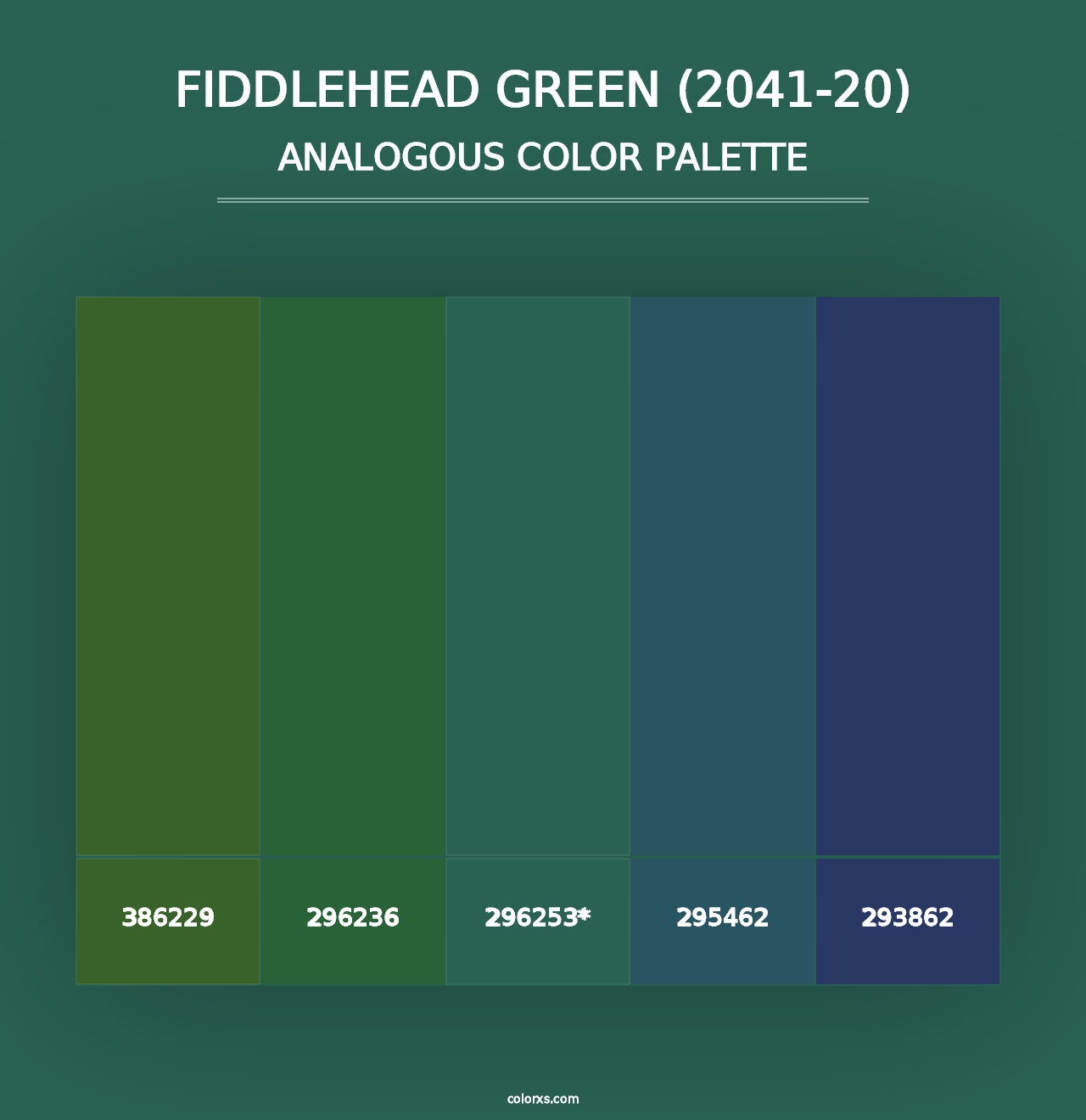 Fiddlehead Green (2041-20) - Analogous Color Palette