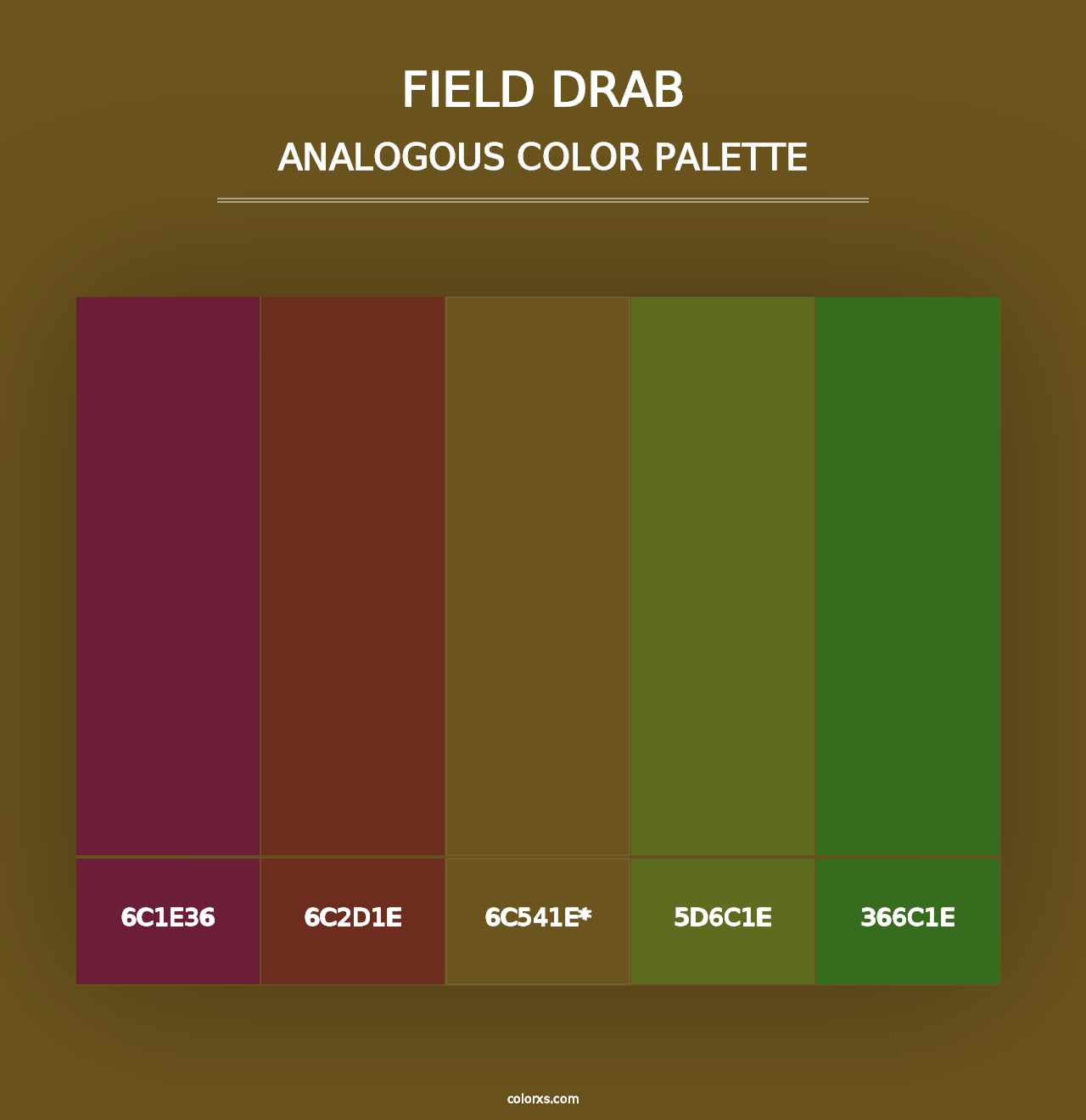 Field Drab - Analogous Color Palette