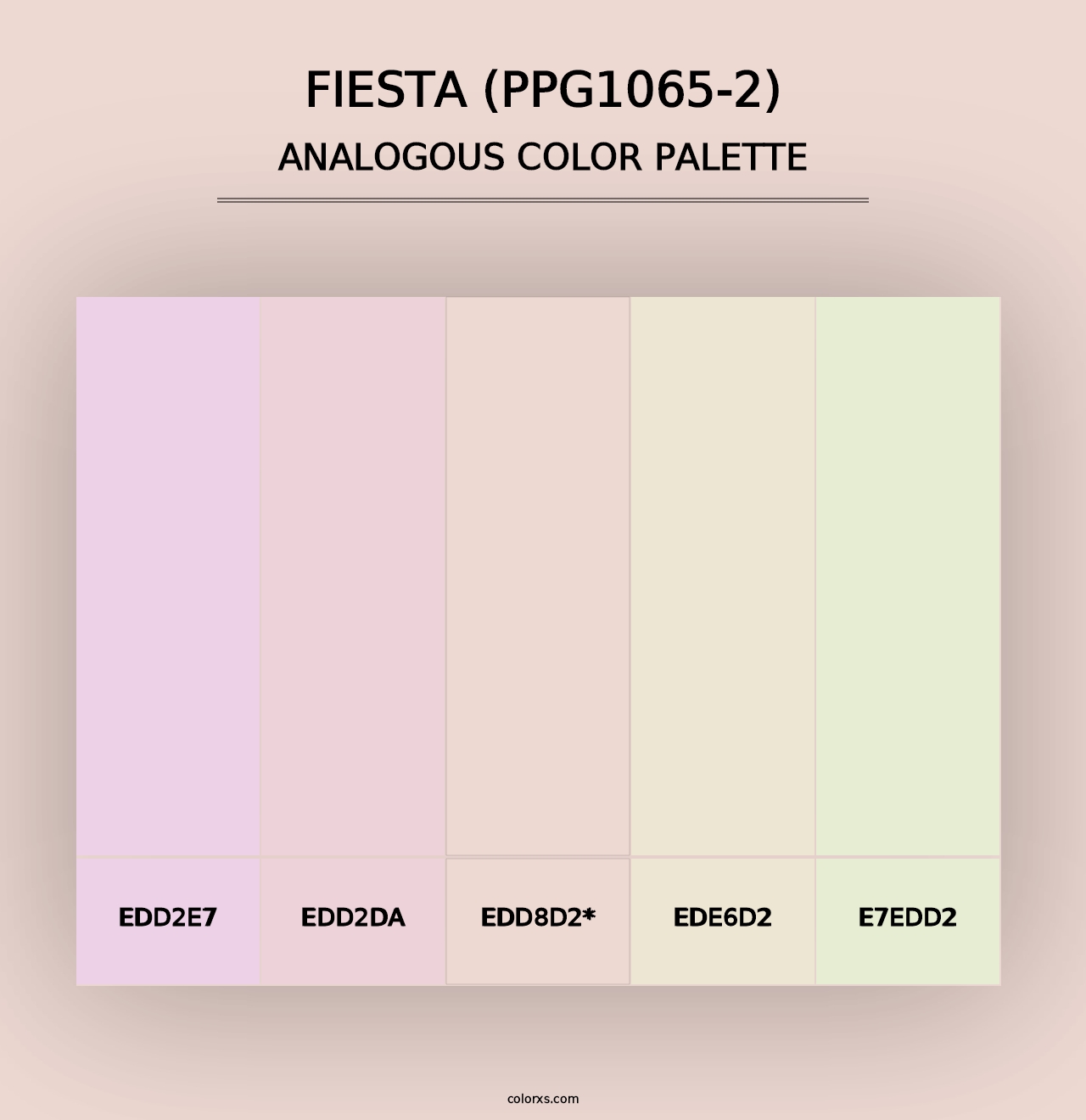 Fiesta (PPG1065-2) - Analogous Color Palette