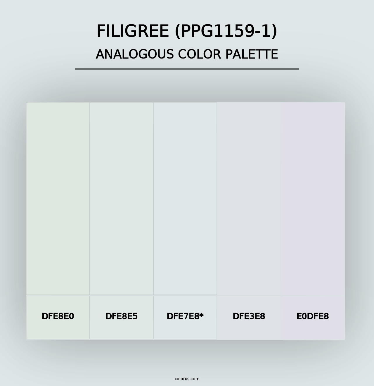 Filigree (PPG1159-1) - Analogous Color Palette