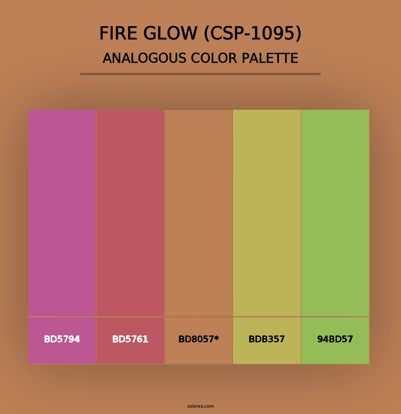 Fire Glow (CSP-1095) - Analogous Color Palette