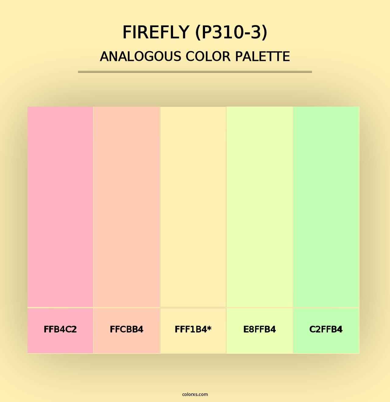 Firefly (P310-3) - Analogous Color Palette