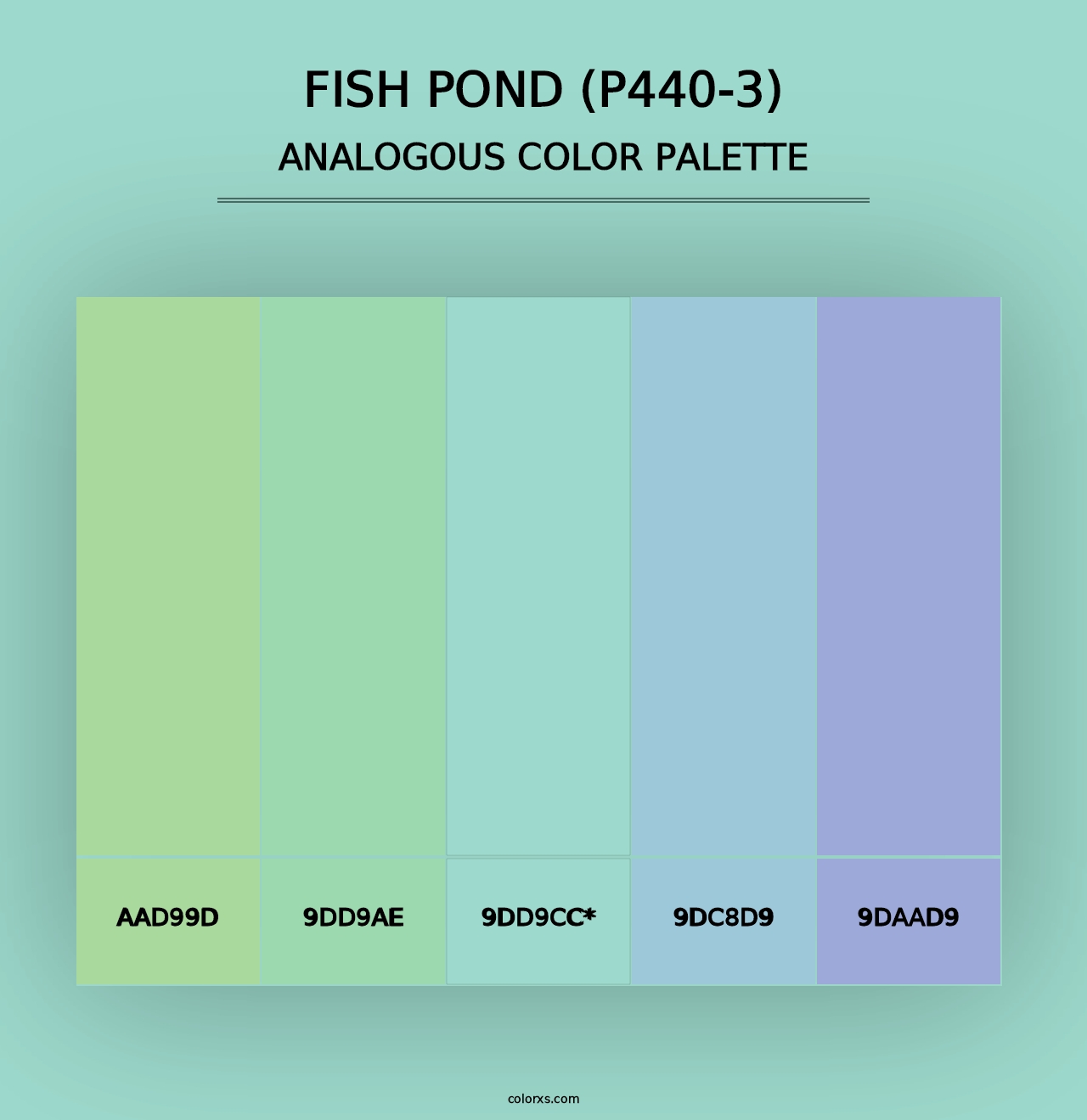 Fish Pond (P440-3) - Analogous Color Palette