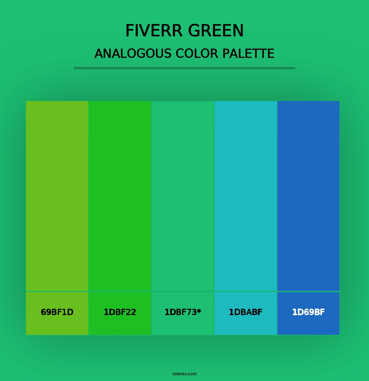 Fiverr Green - Analogous Color Palette