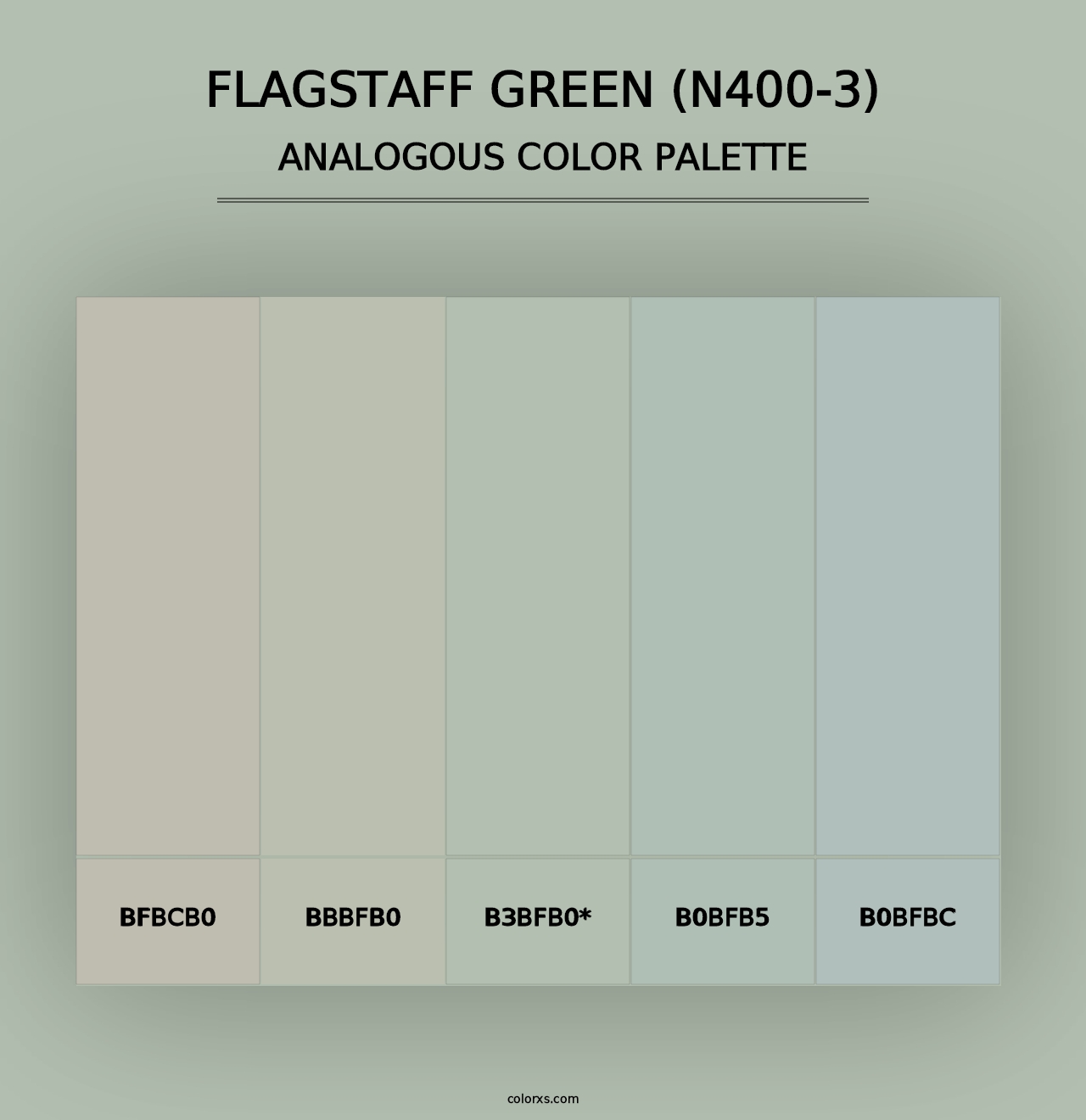 Flagstaff Green (N400-3) - Analogous Color Palette