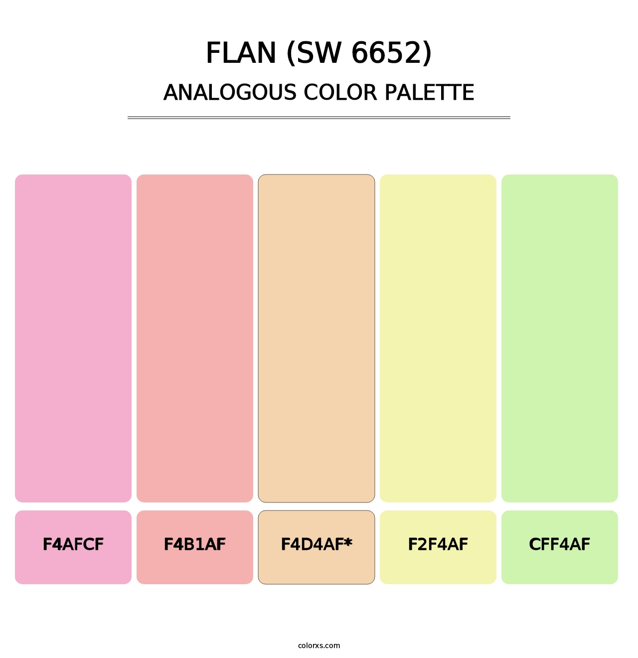 Flan (SW 6652) - Analogous Color Palette