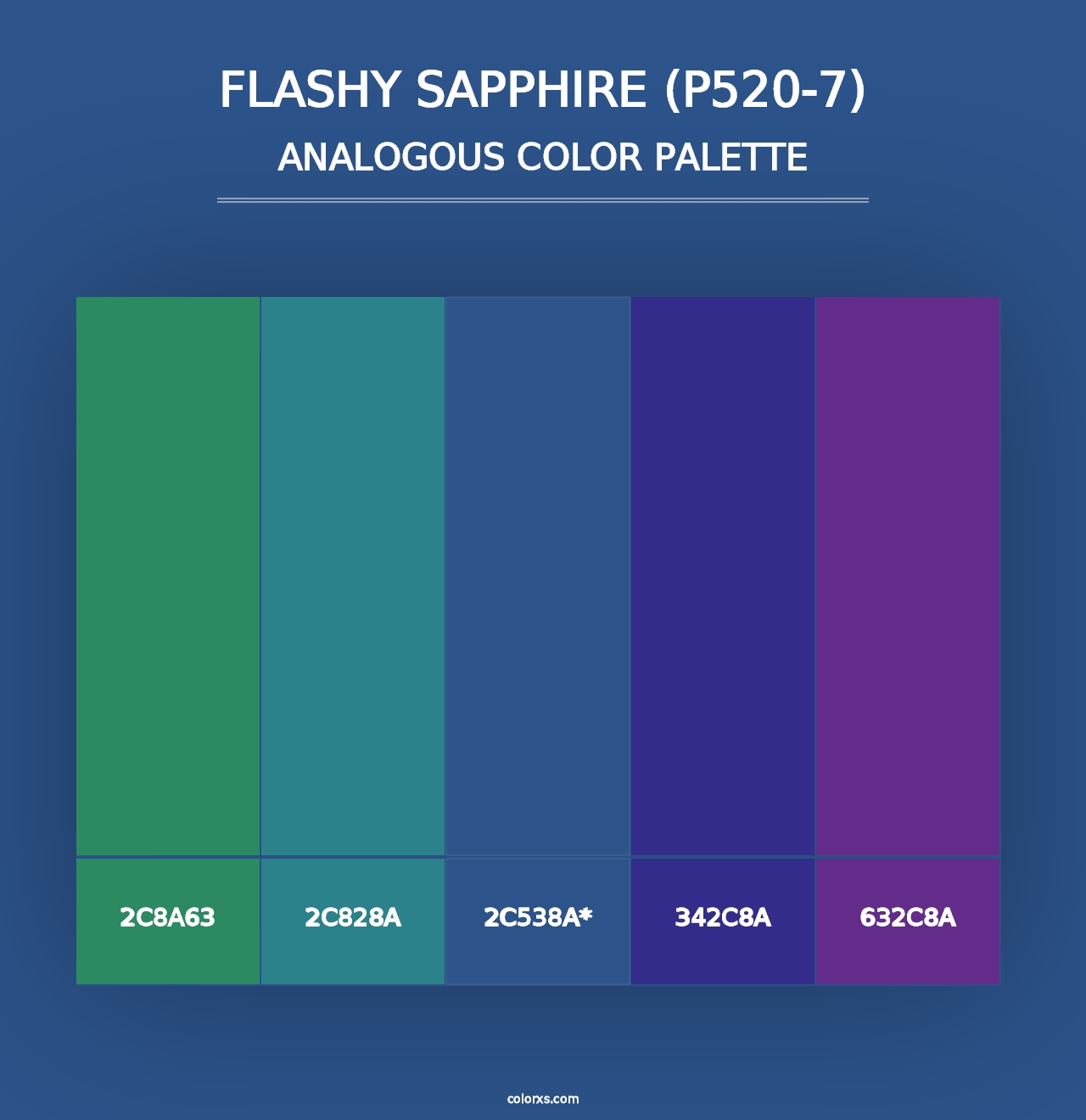 Flashy Sapphire (P520-7) - Analogous Color Palette