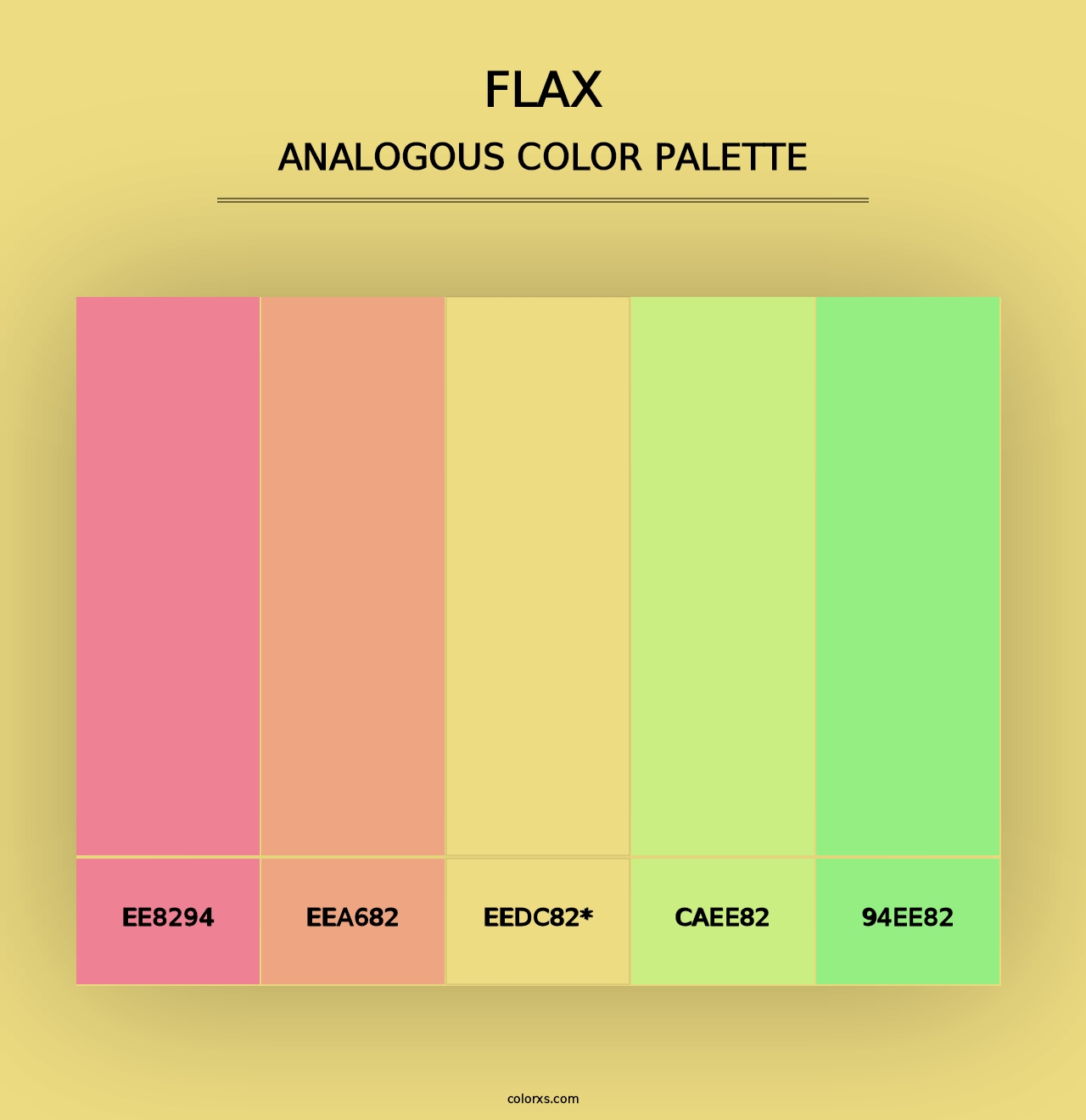 Flax - Analogous Color Palette