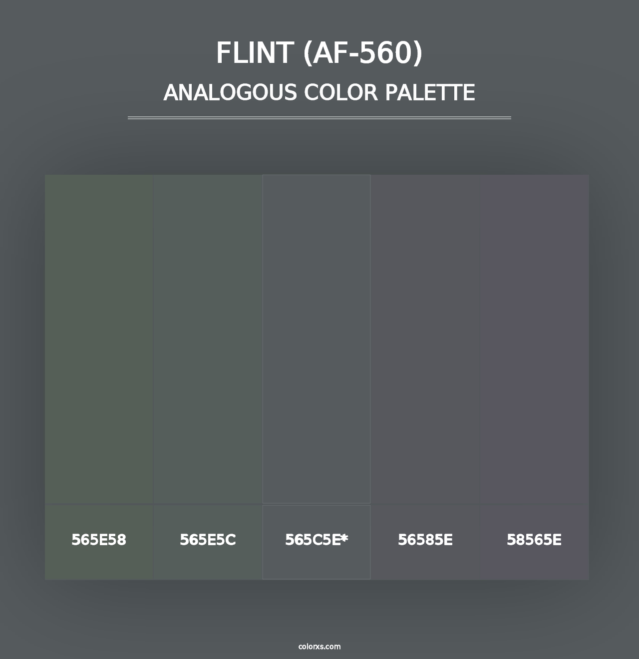 Flint (AF-560) - Analogous Color Palette