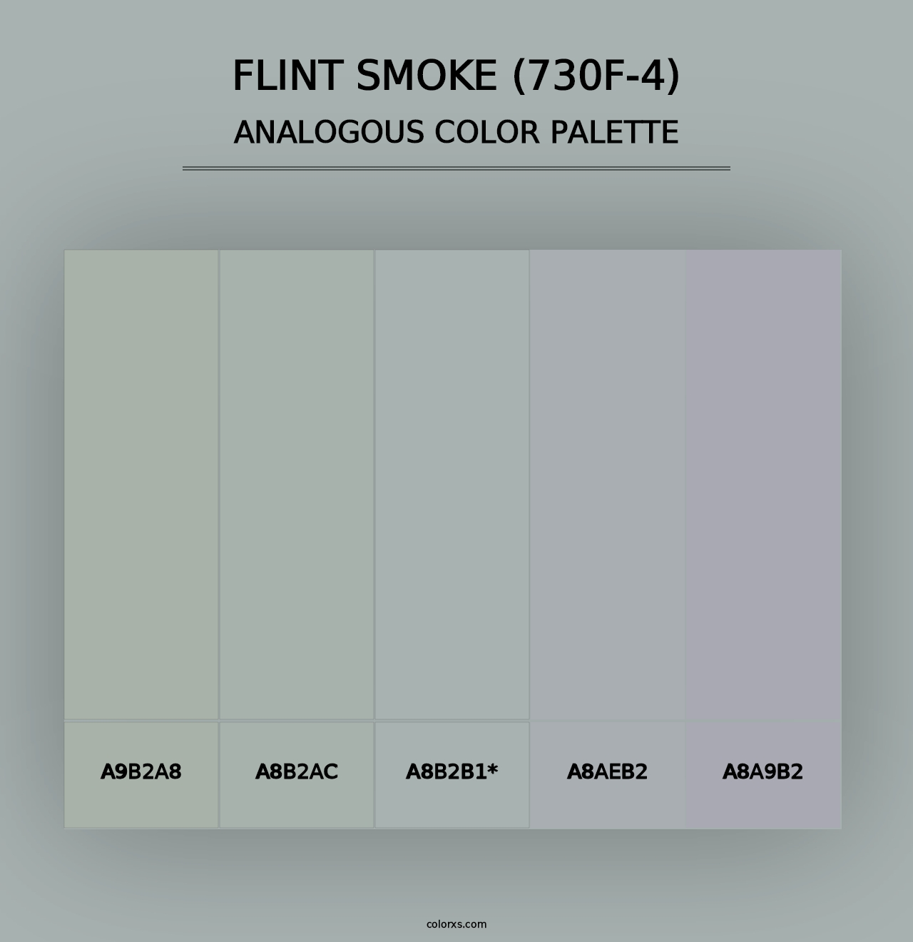 Flint Smoke (730F-4) - Analogous Color Palette