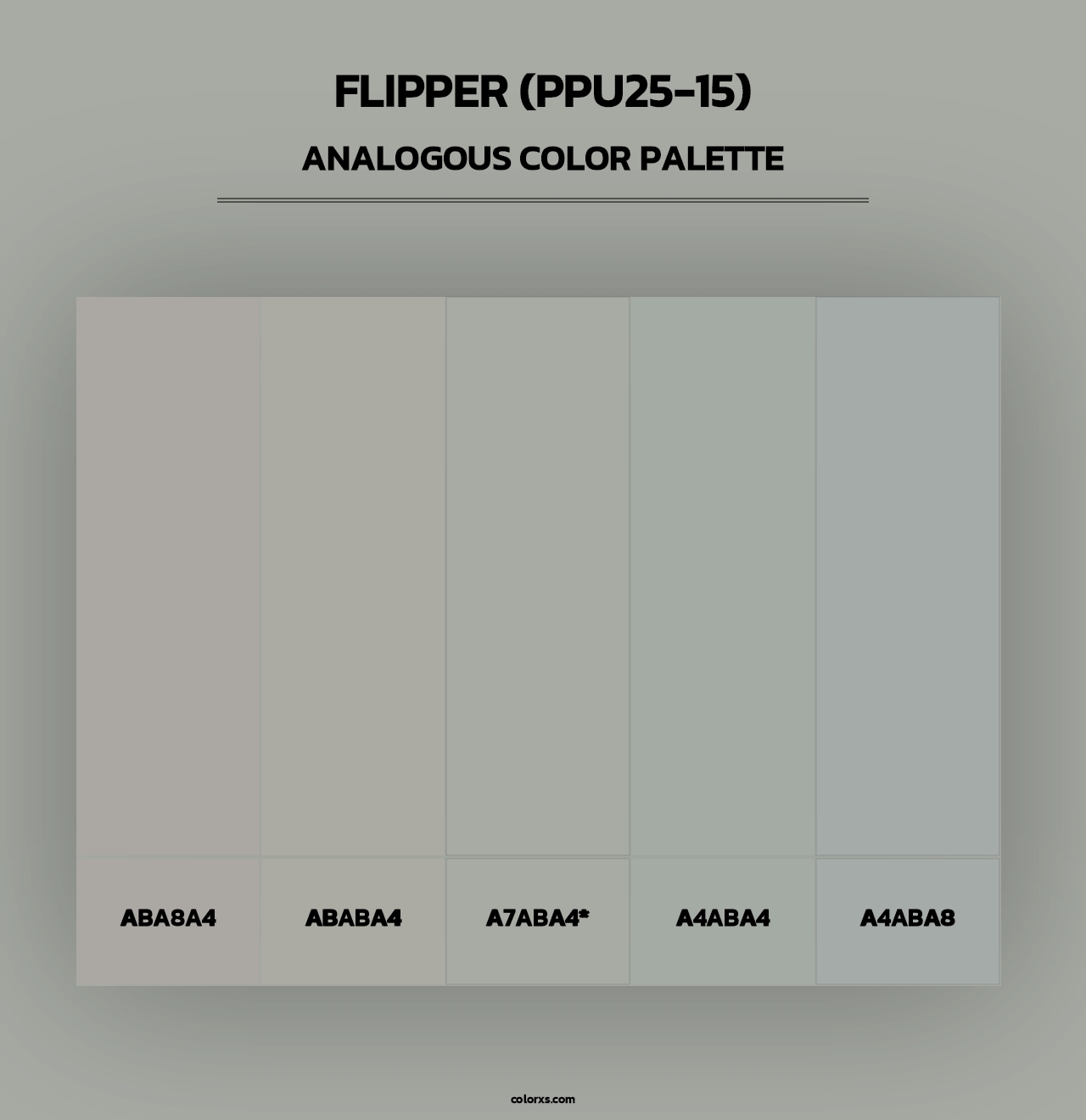 Flipper (PPU25-15) - Analogous Color Palette