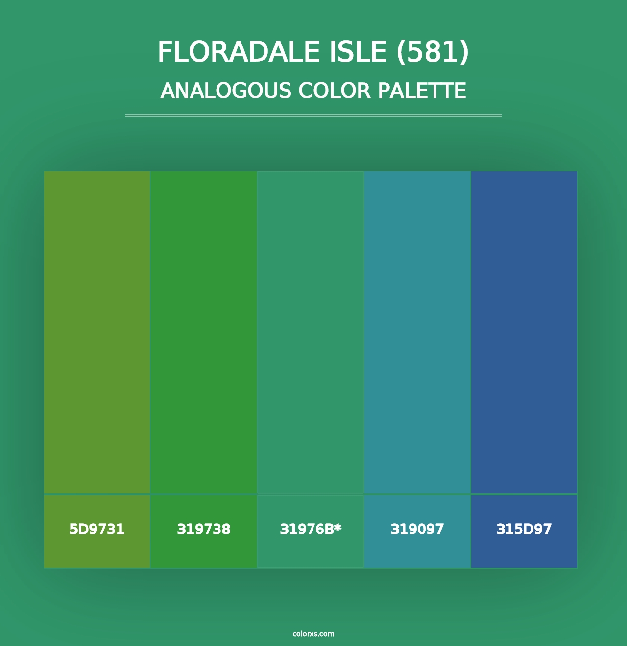 Floradale Isle (581) - Analogous Color Palette