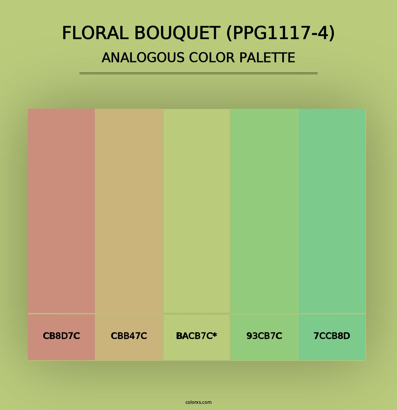 Floral Bouquet (PPG1117-4) - Analogous Color Palette