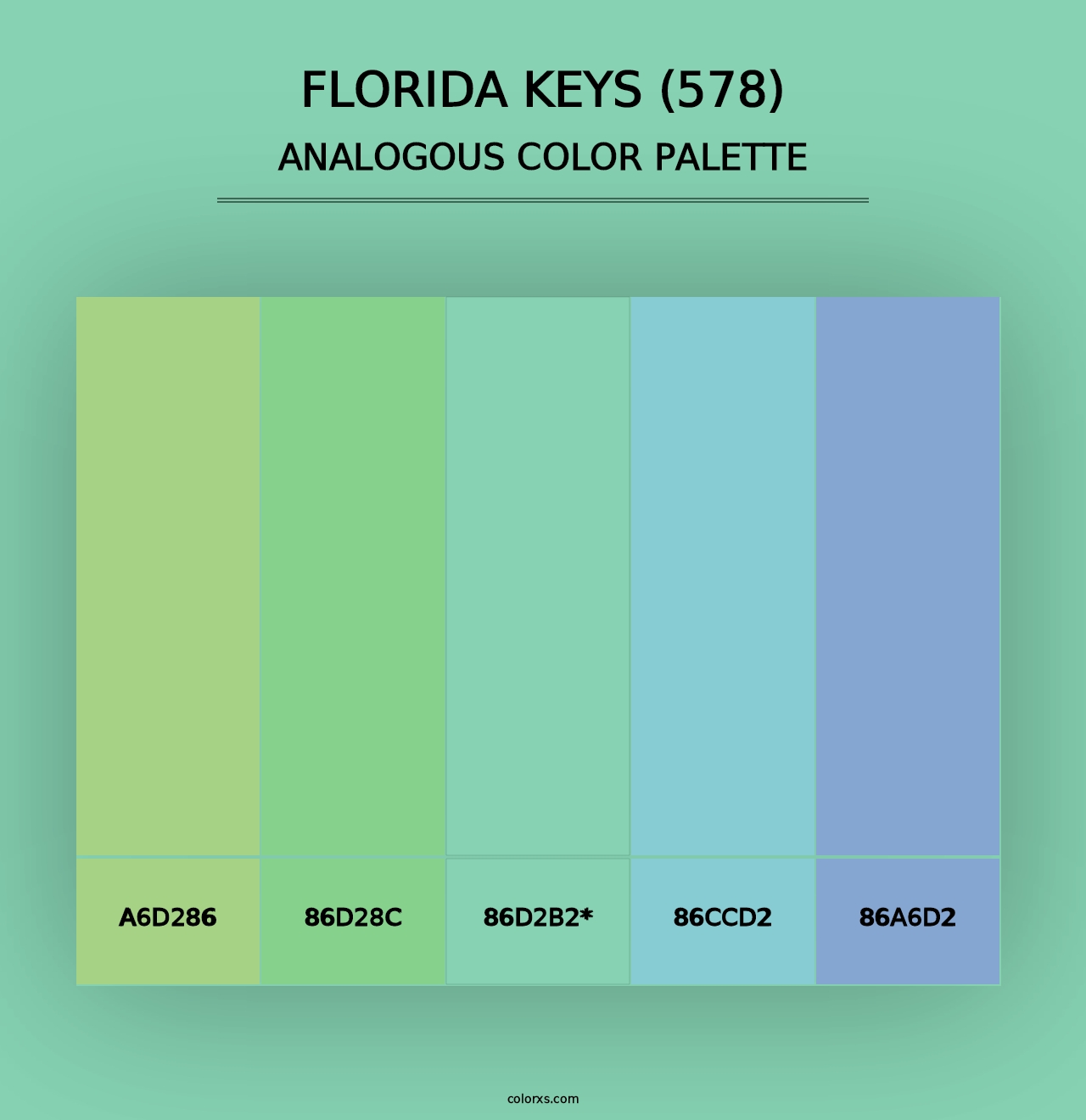 Florida Keys (578) - Analogous Color Palette