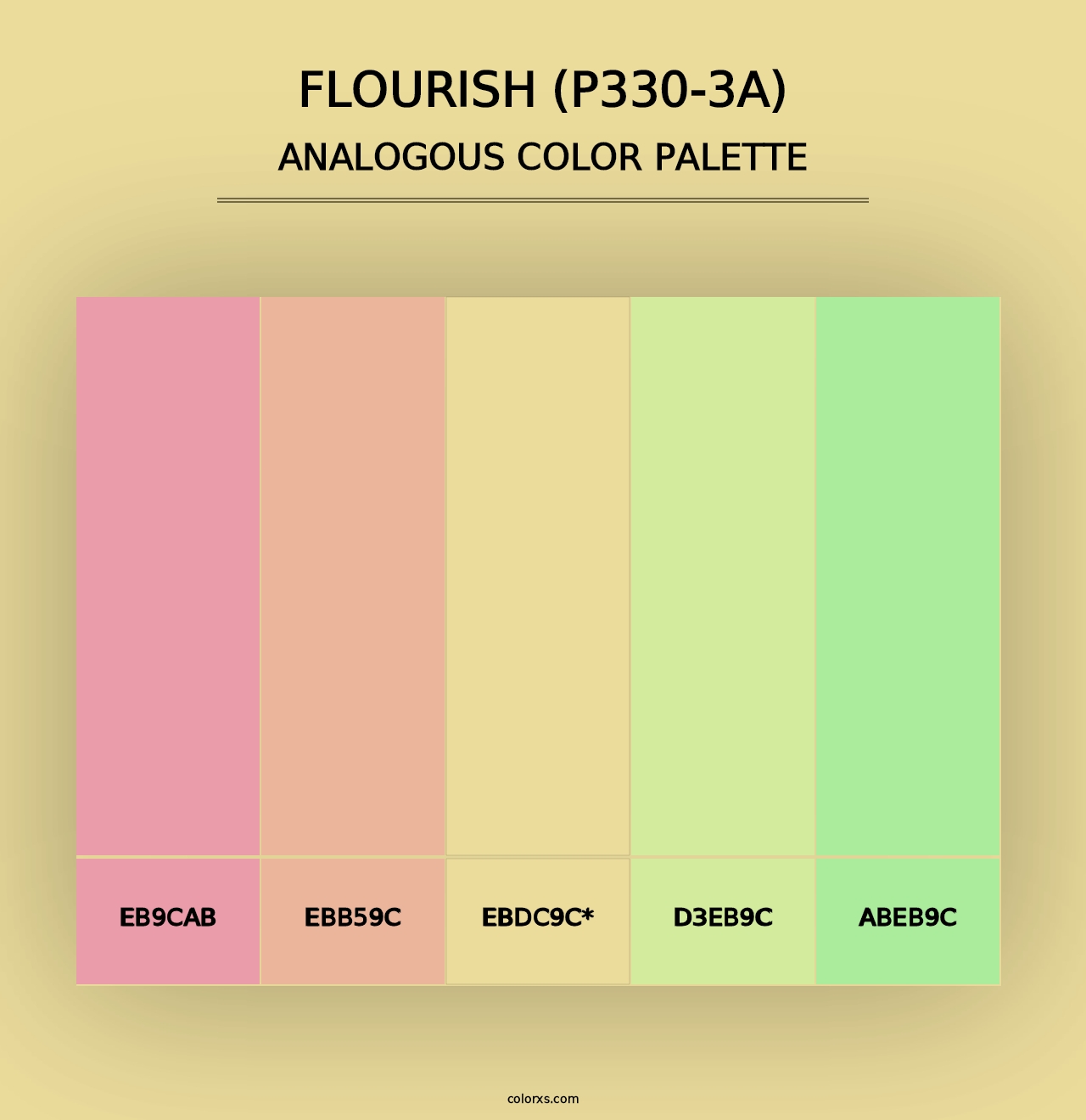 Flourish (P330-3A) - Analogous Color Palette