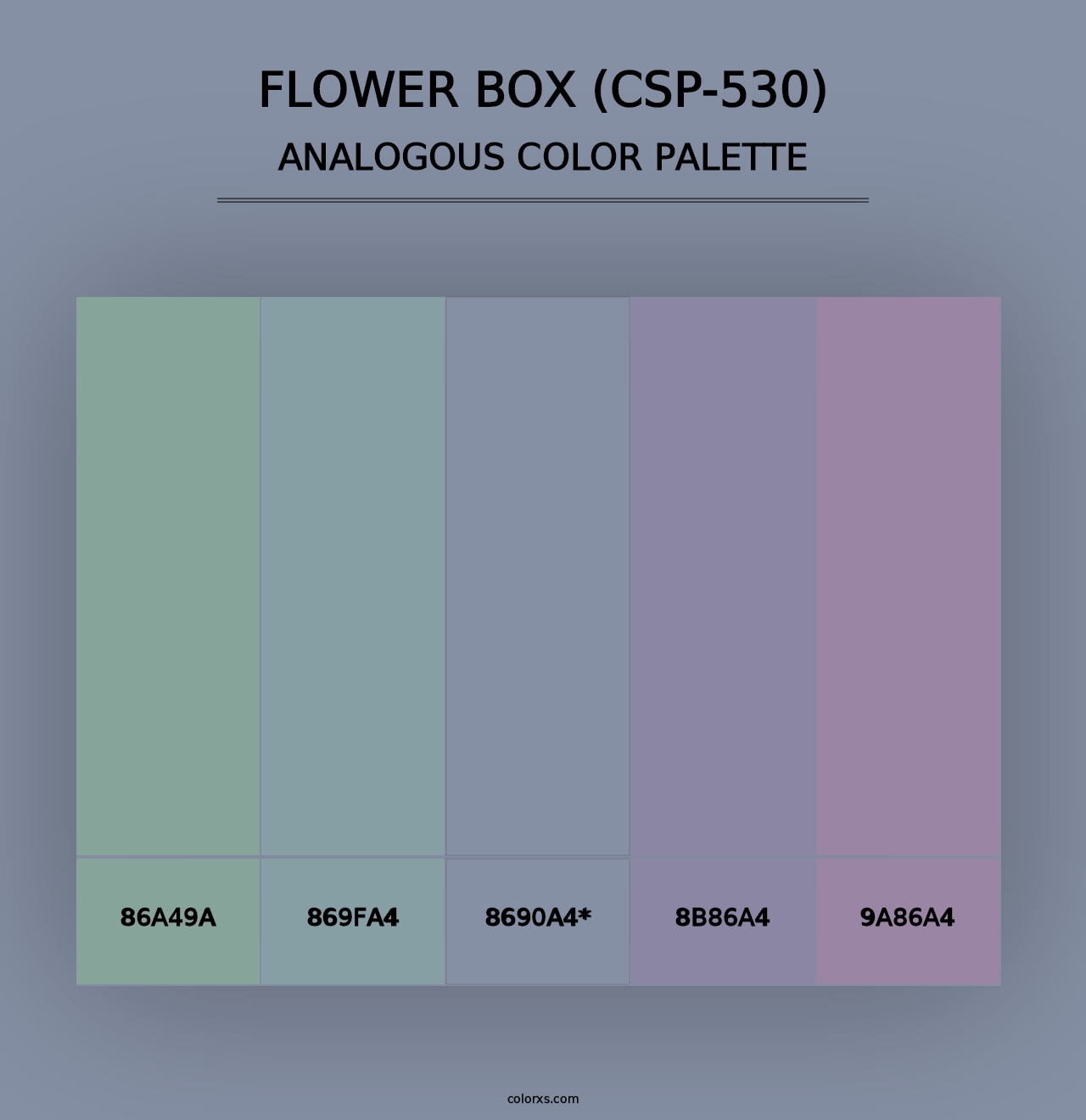 Flower Box (CSP-530) - Analogous Color Palette