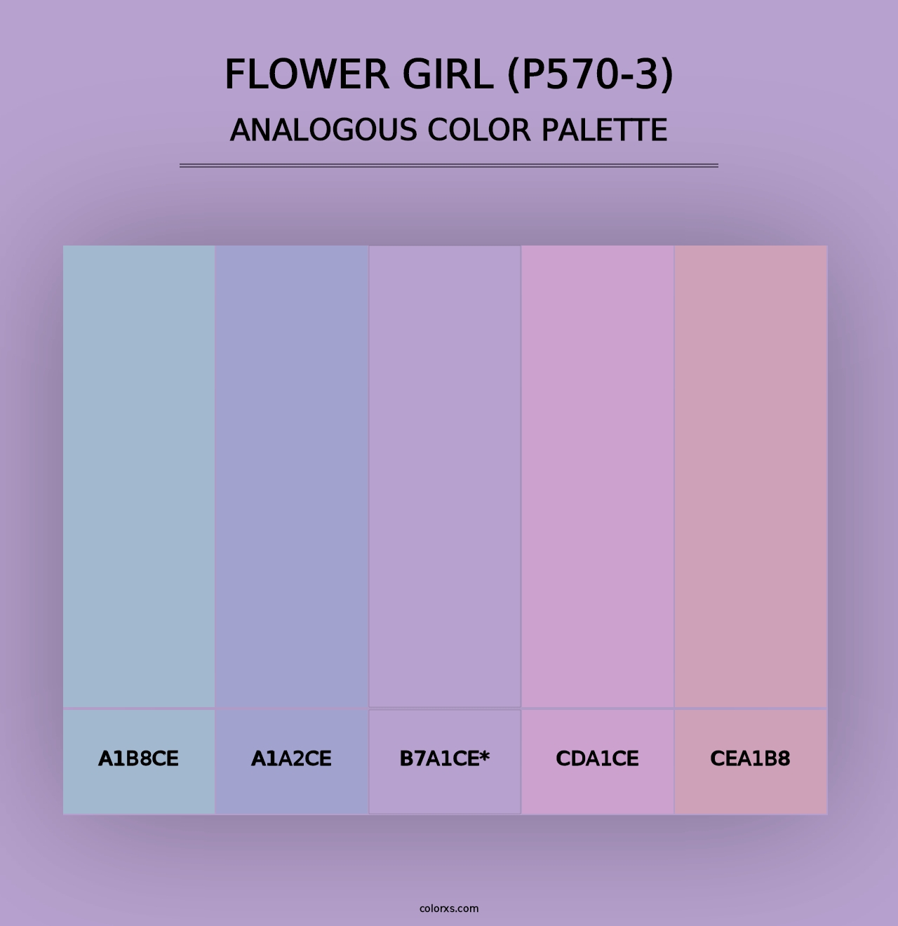 Flower Girl (P570-3) - Analogous Color Palette