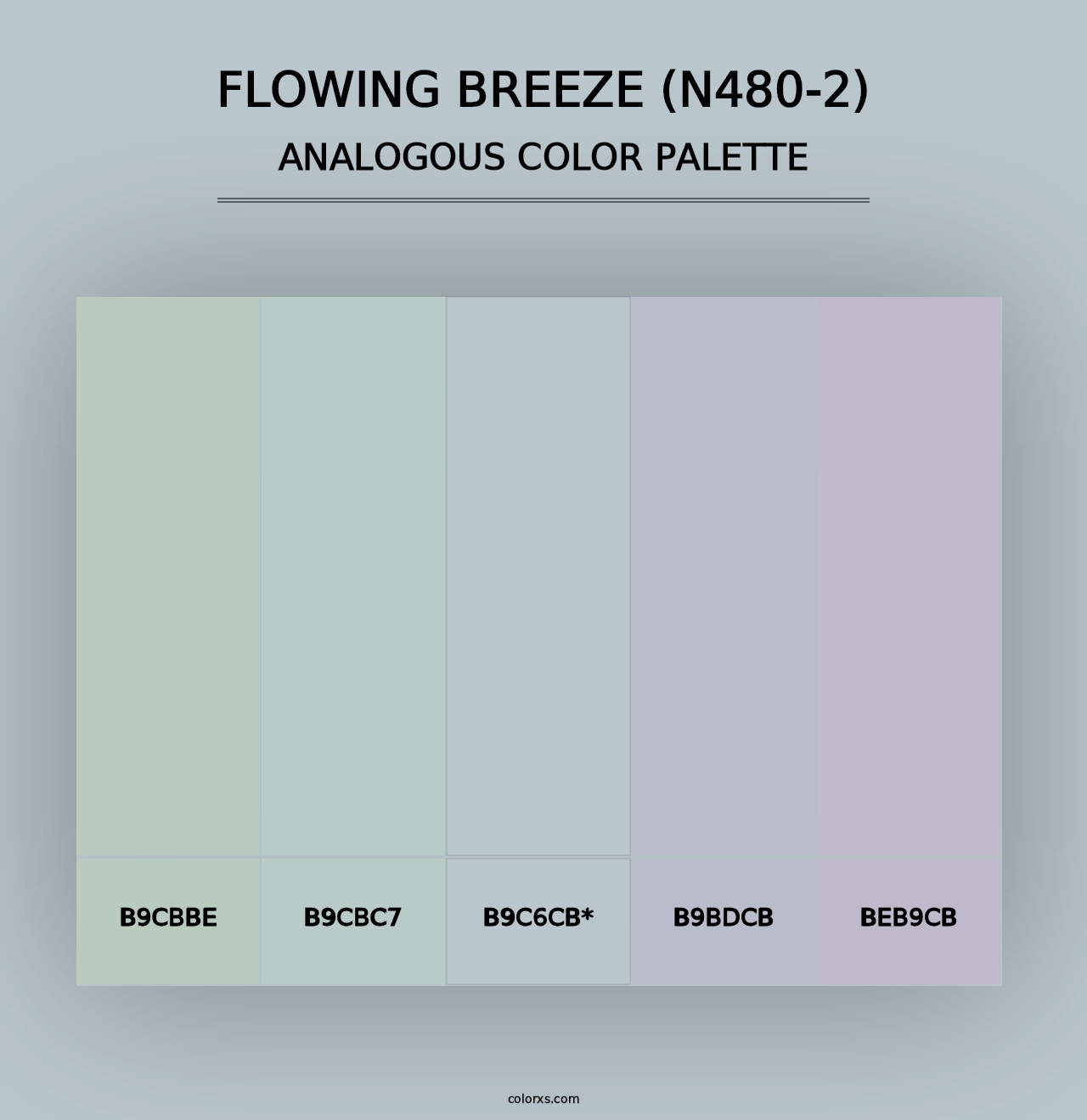 Flowing Breeze (N480-2) - Analogous Color Palette