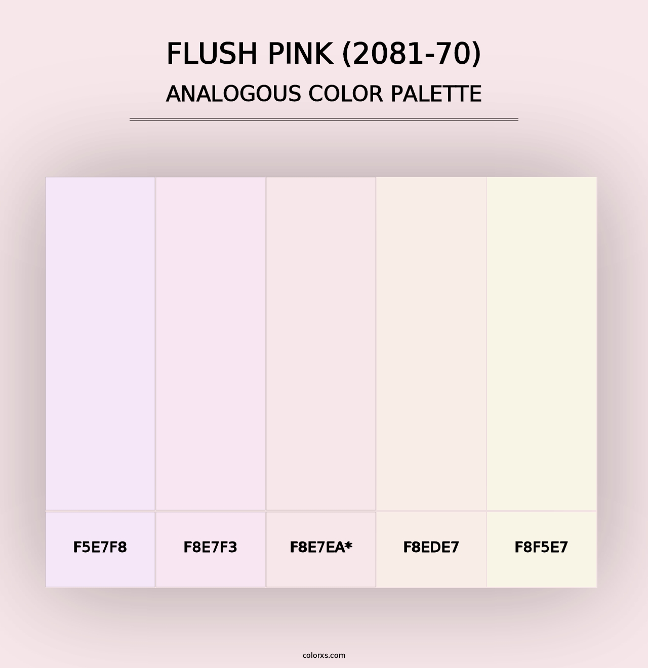 Flush Pink (2081-70) - Analogous Color Palette