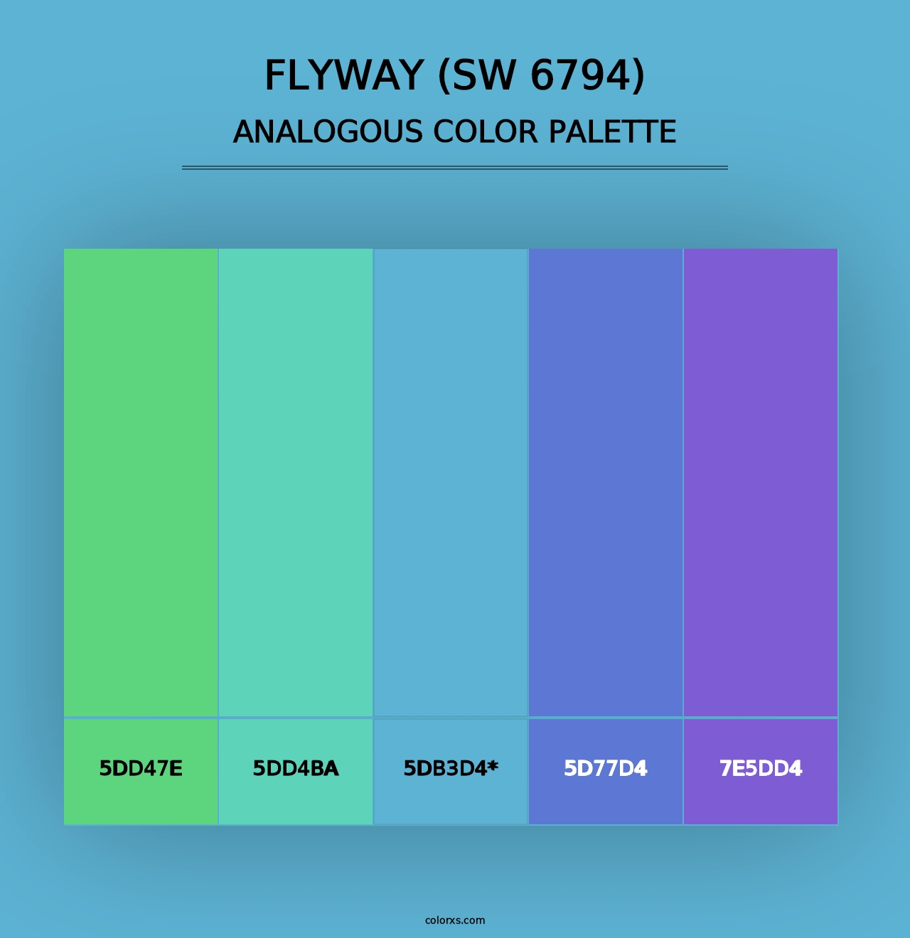 Flyway (SW 6794) - Analogous Color Palette