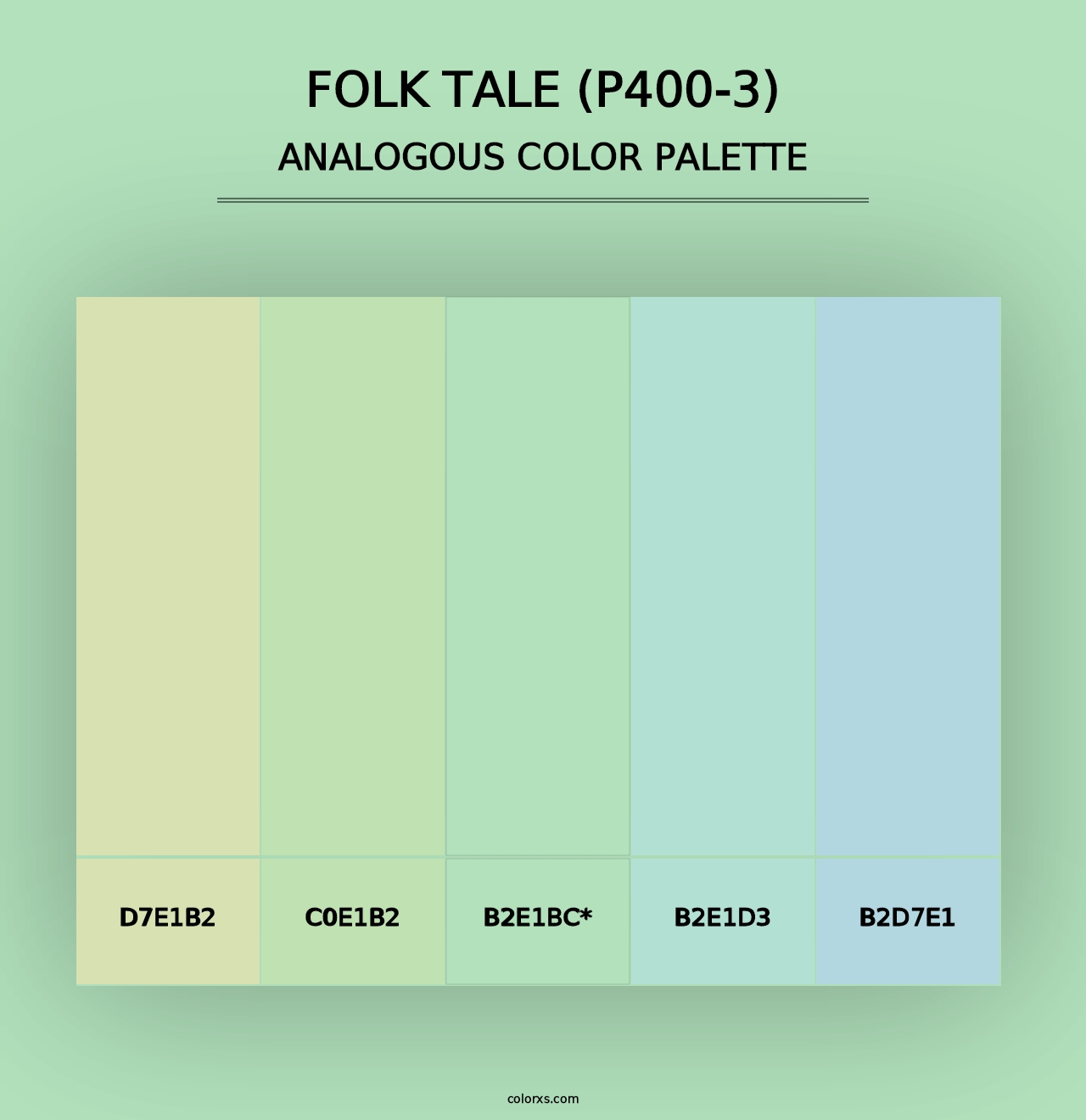 Folk Tale (P400-3) - Analogous Color Palette