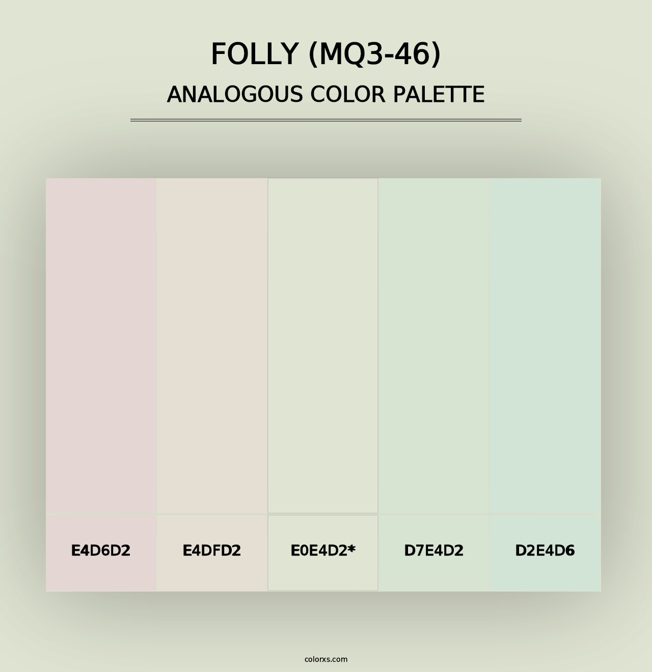 Folly (MQ3-46) - Analogous Color Palette