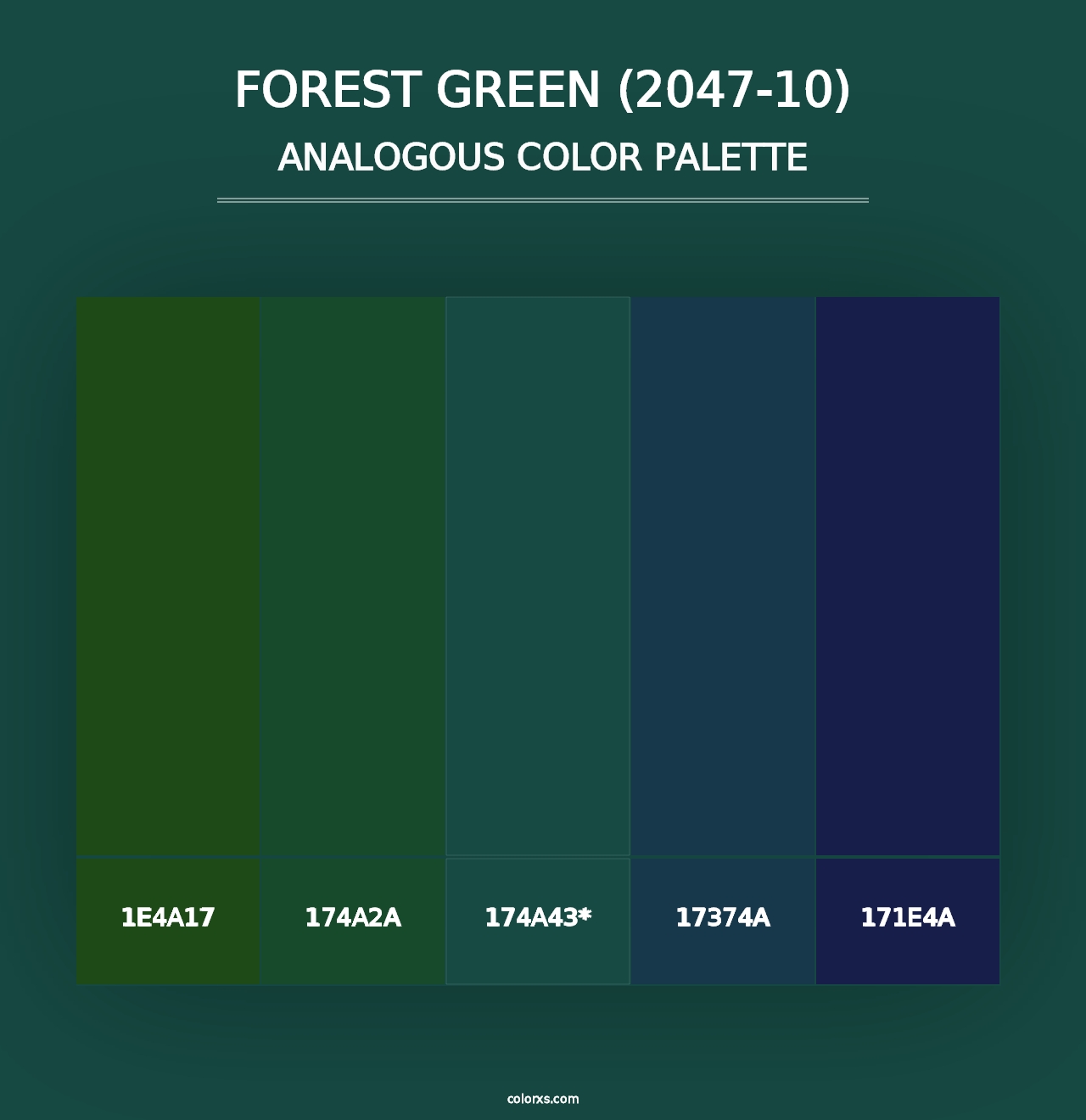 Forest Green (2047-10) - Analogous Color Palette