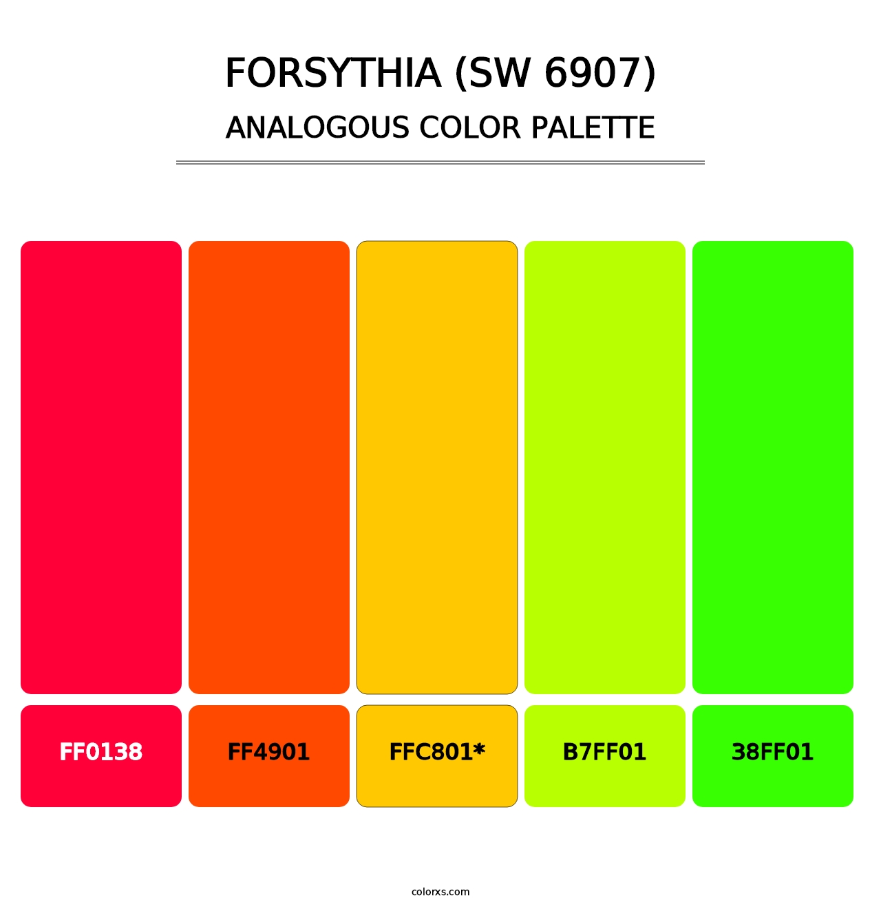 Forsythia (SW 6907) - Analogous Color Palette