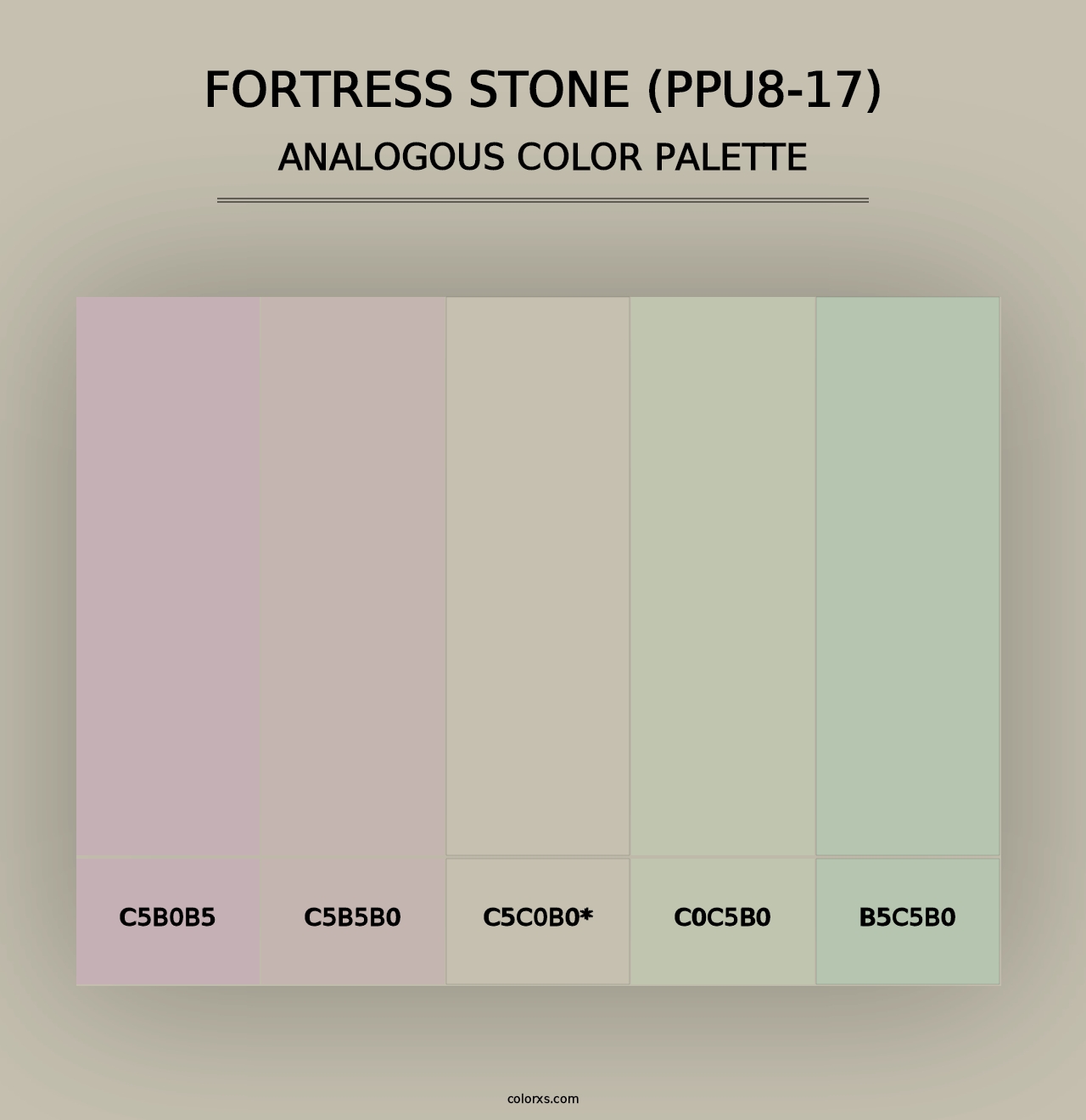 Fortress Stone (PPU8-17) - Analogous Color Palette