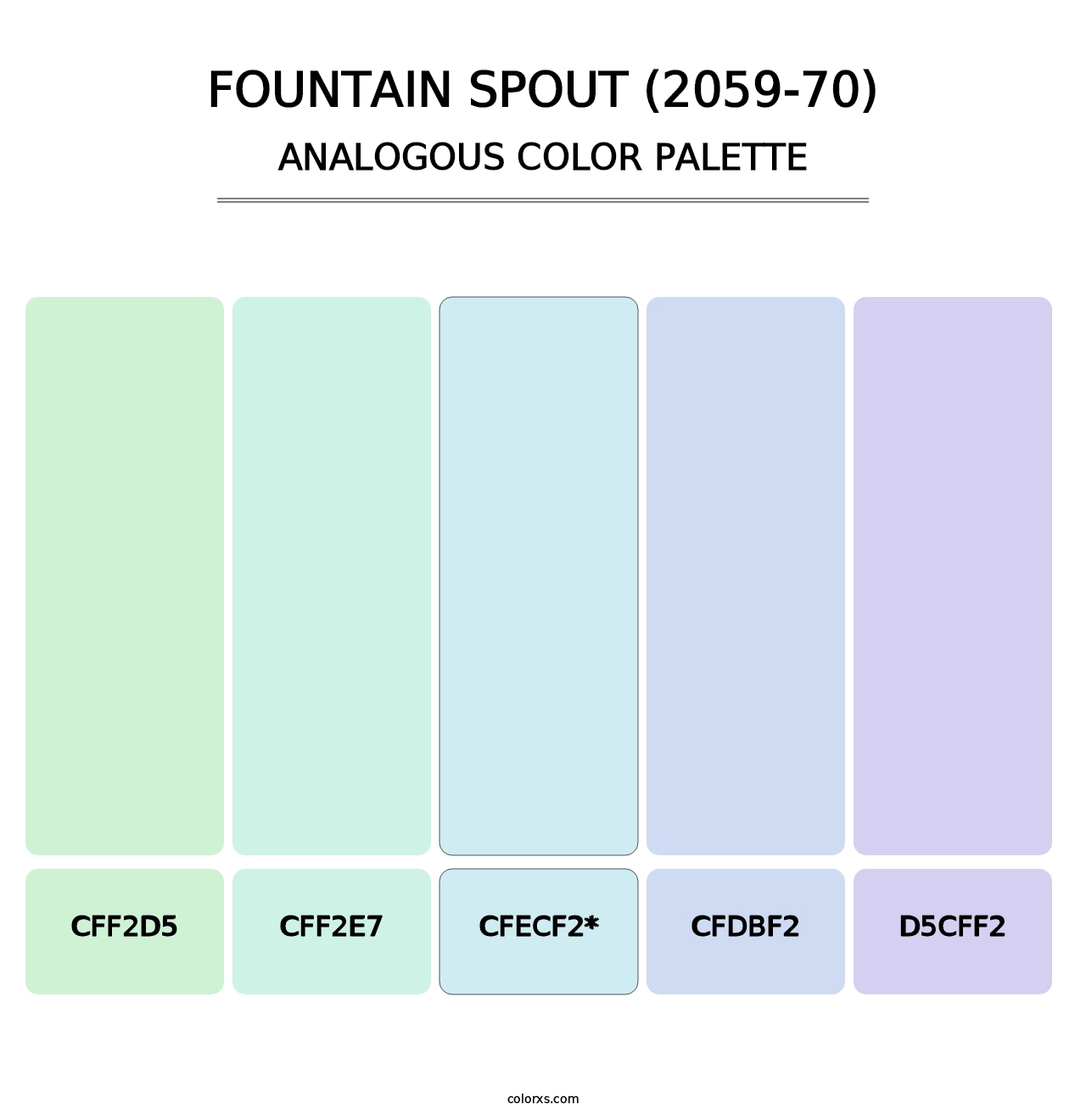 Fountain Spout (2059-70) - Analogous Color Palette