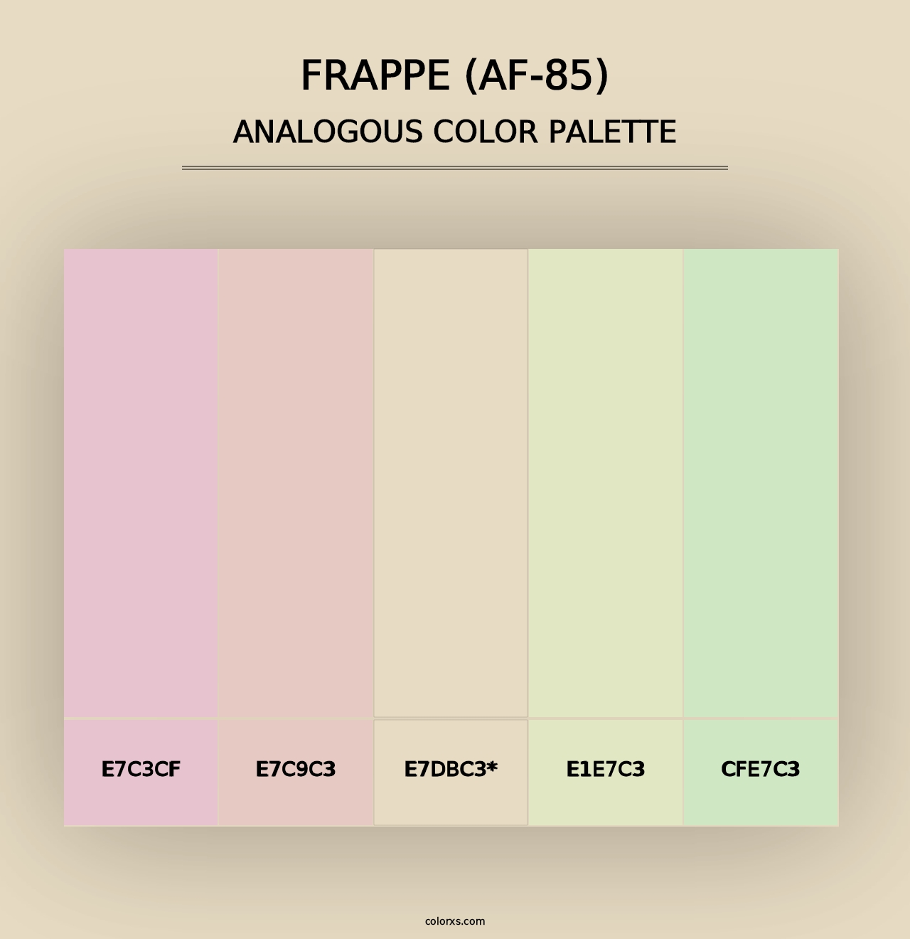 Frappe (AF-85) - Analogous Color Palette