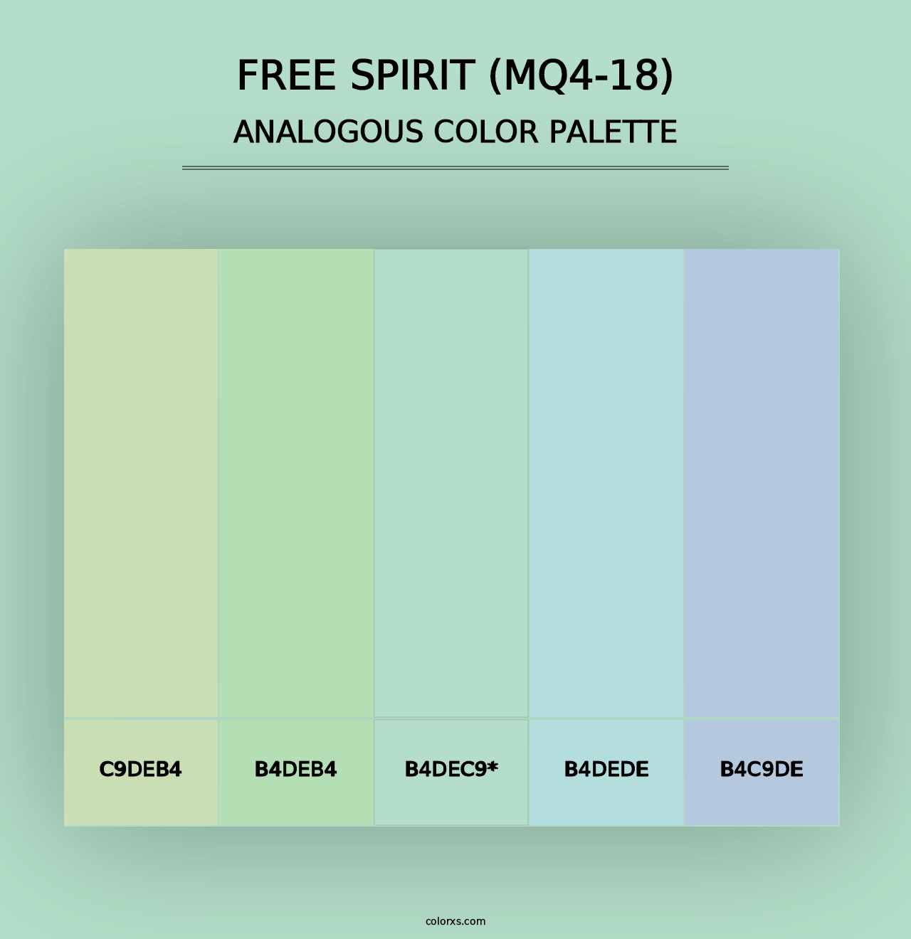 Free Spirit (MQ4-18) - Analogous Color Palette