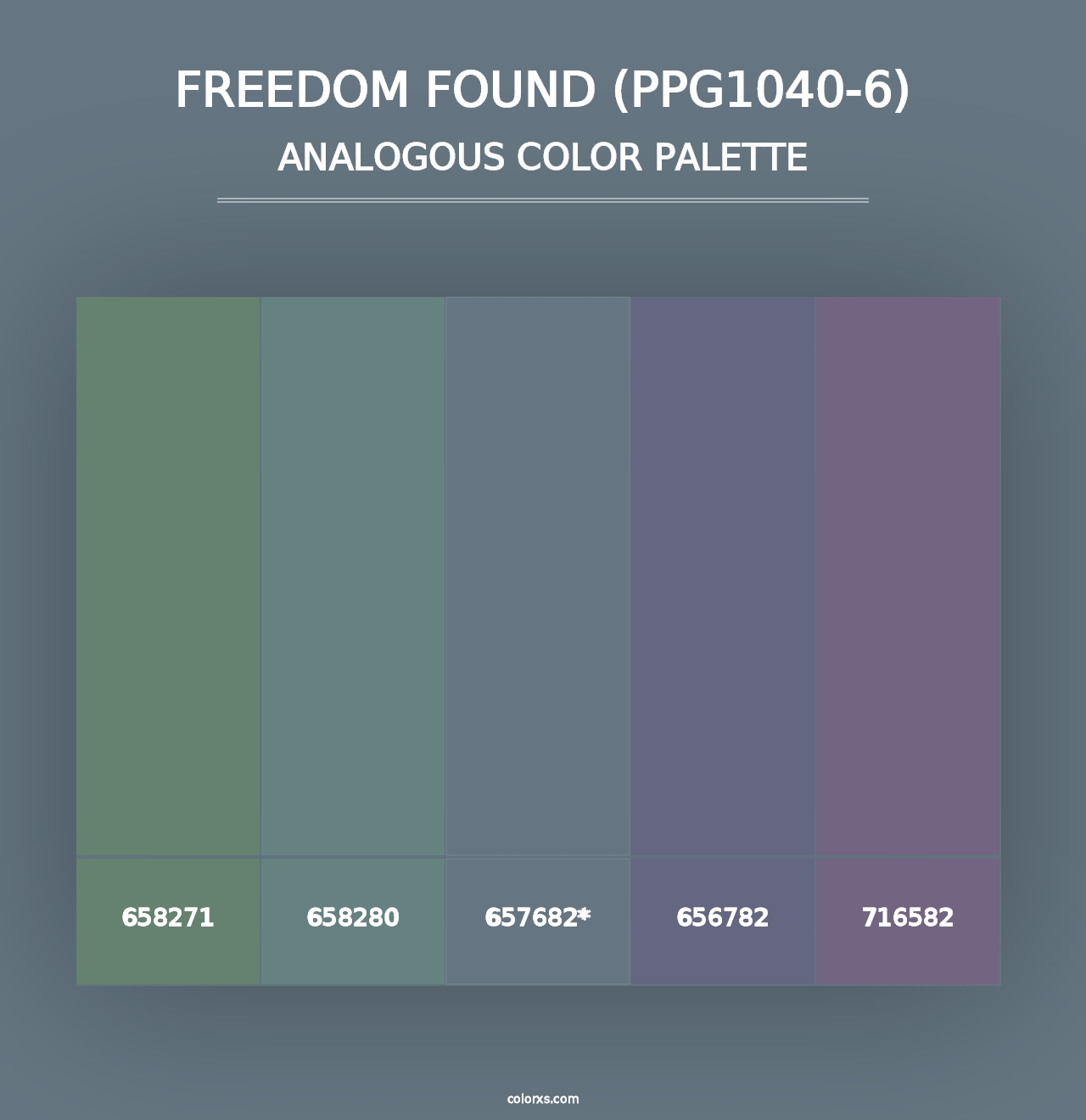 Freedom Found (PPG1040-6) - Analogous Color Palette