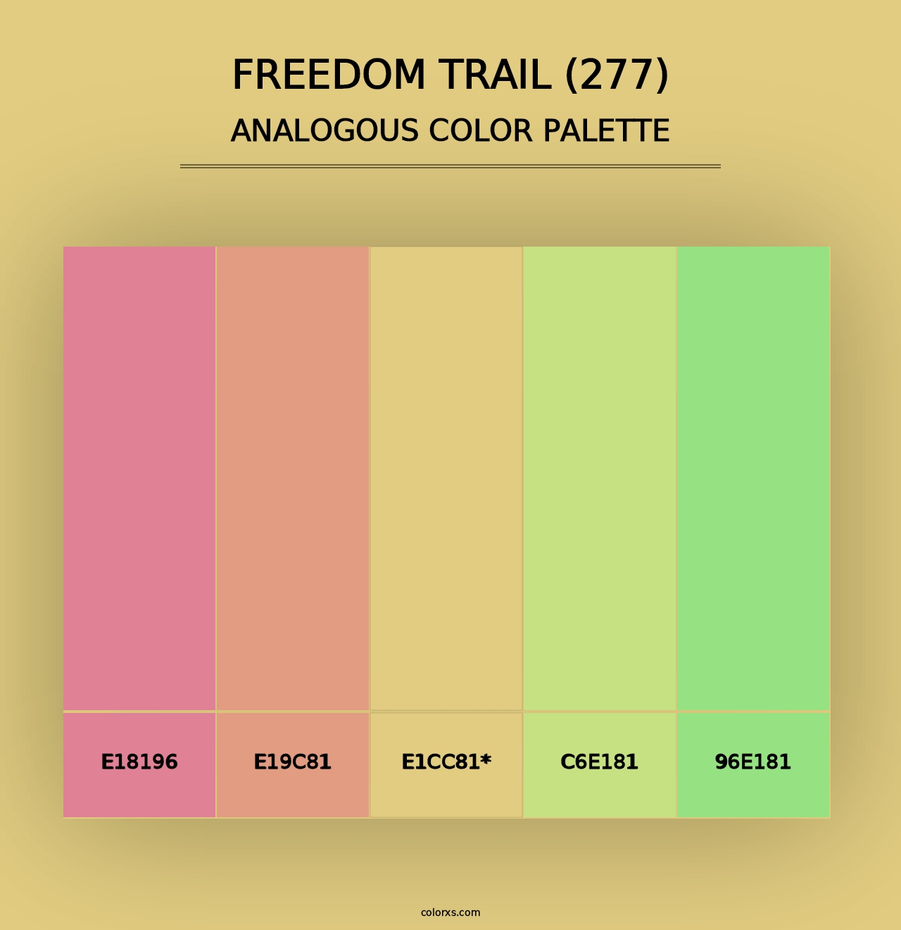 Freedom Trail (277) - Analogous Color Palette