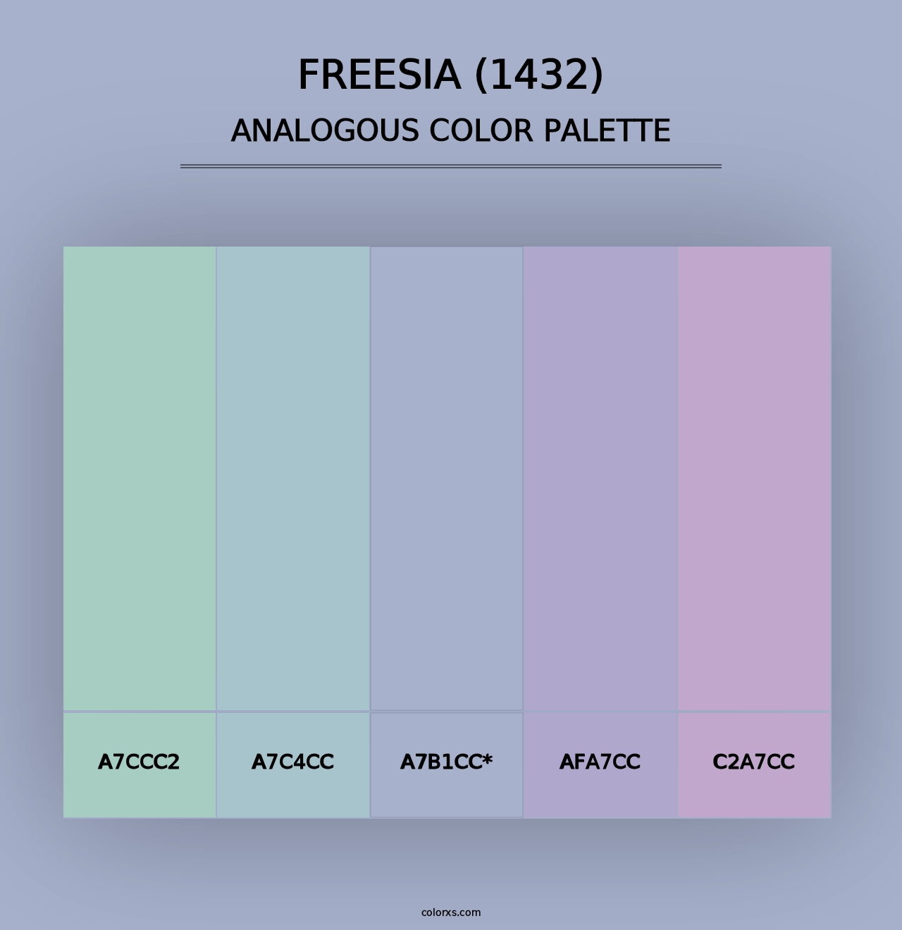 Freesia (1432) - Analogous Color Palette