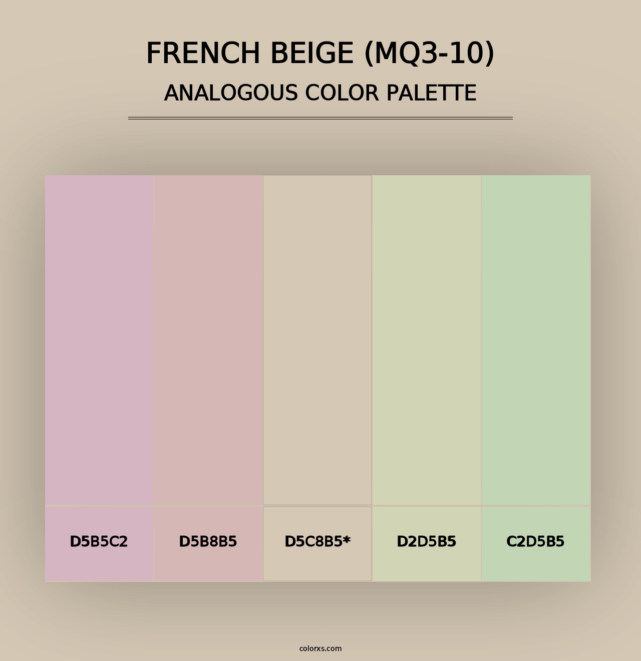 French Beige (MQ3-10) - Analogous Color Palette